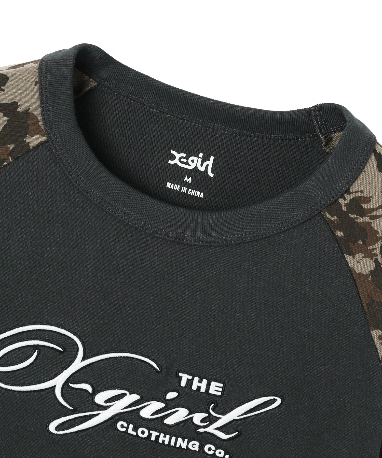 LEOPARD MIX RAGLAN S/S BABY TEE
