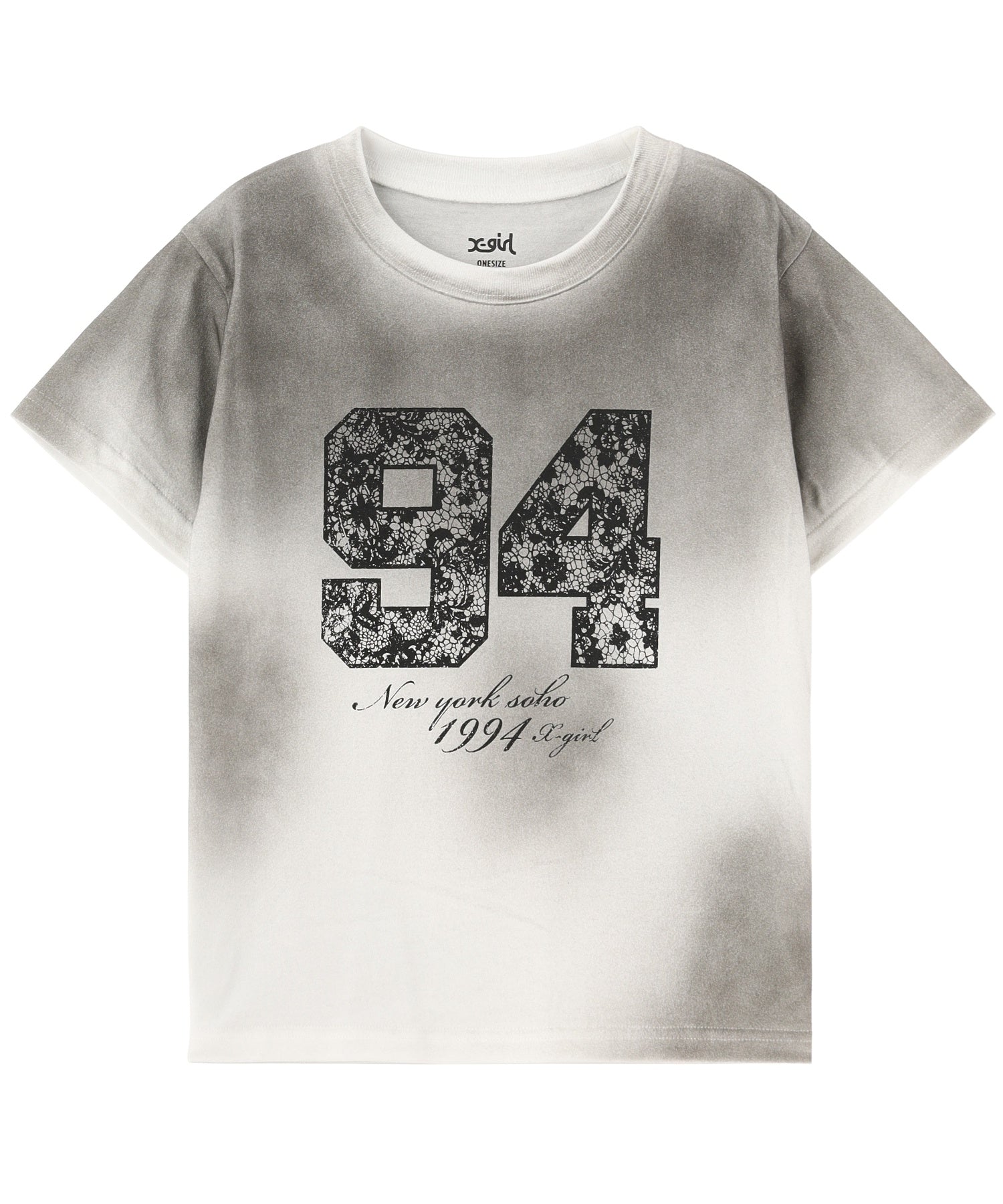 FADED LACE NUMBER S/S BABY TEE