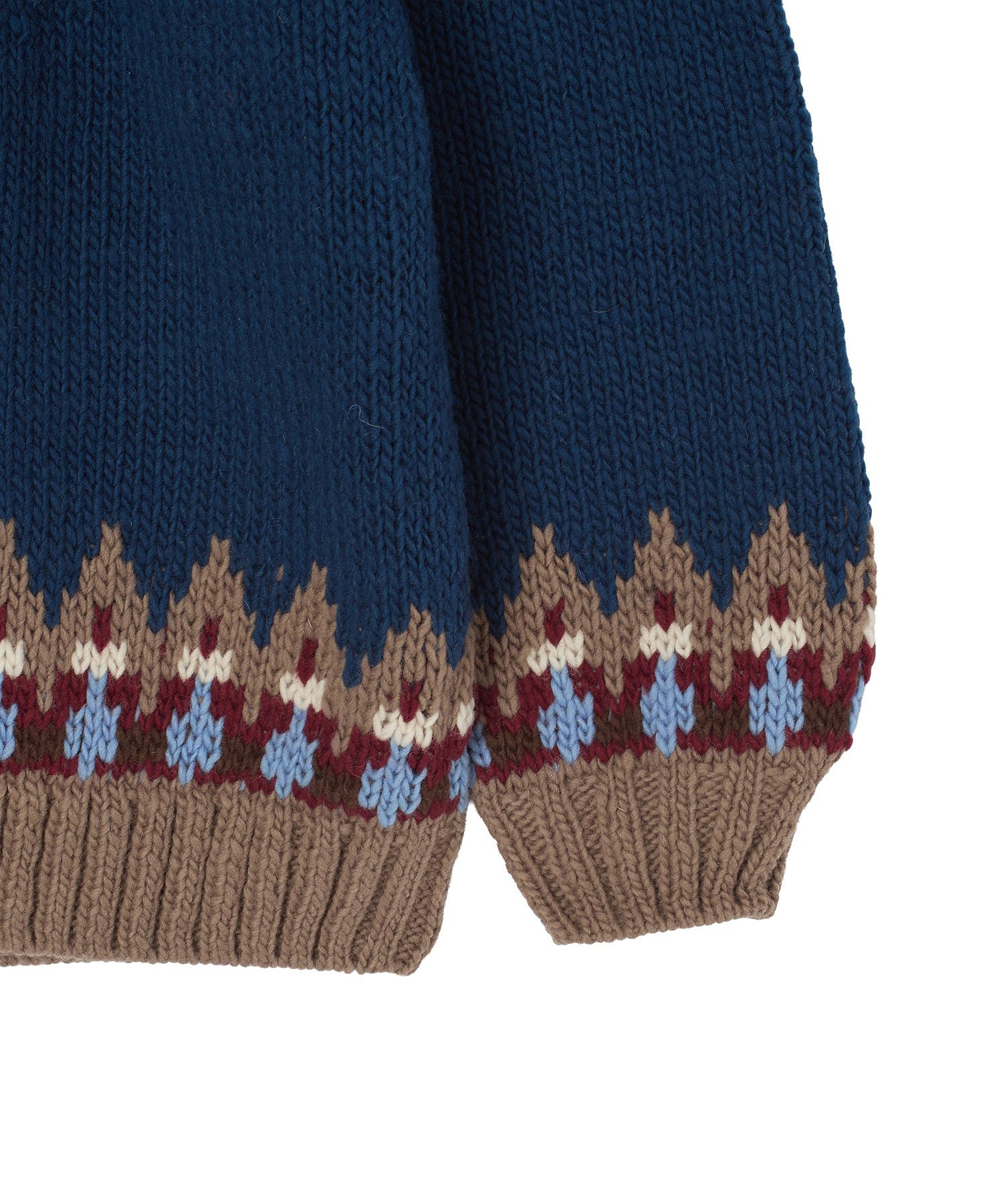 HAVE A GRATEFUL DAY/PEACE PATTERN KNIT CREW