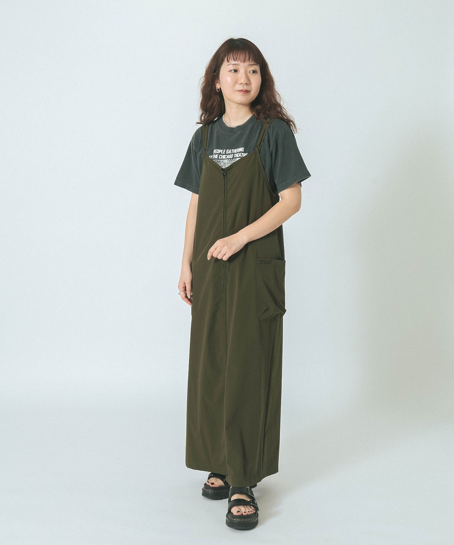 THOUSAND MILExGENE HEAVENS/BACK CROSS NALLOW STRAP DRESS