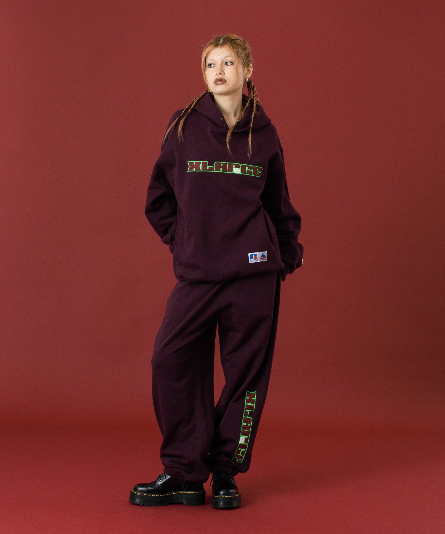 XLARGE×RUSSELL ATHLETIC PULLOVER HOODED SWEATSHIRT