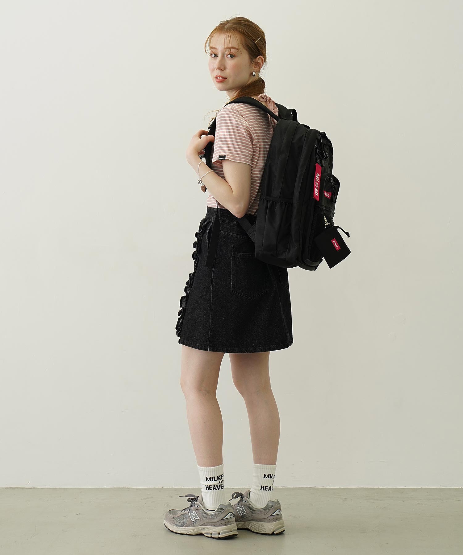 【定番】W ZIP BACKPACK MILKFED.