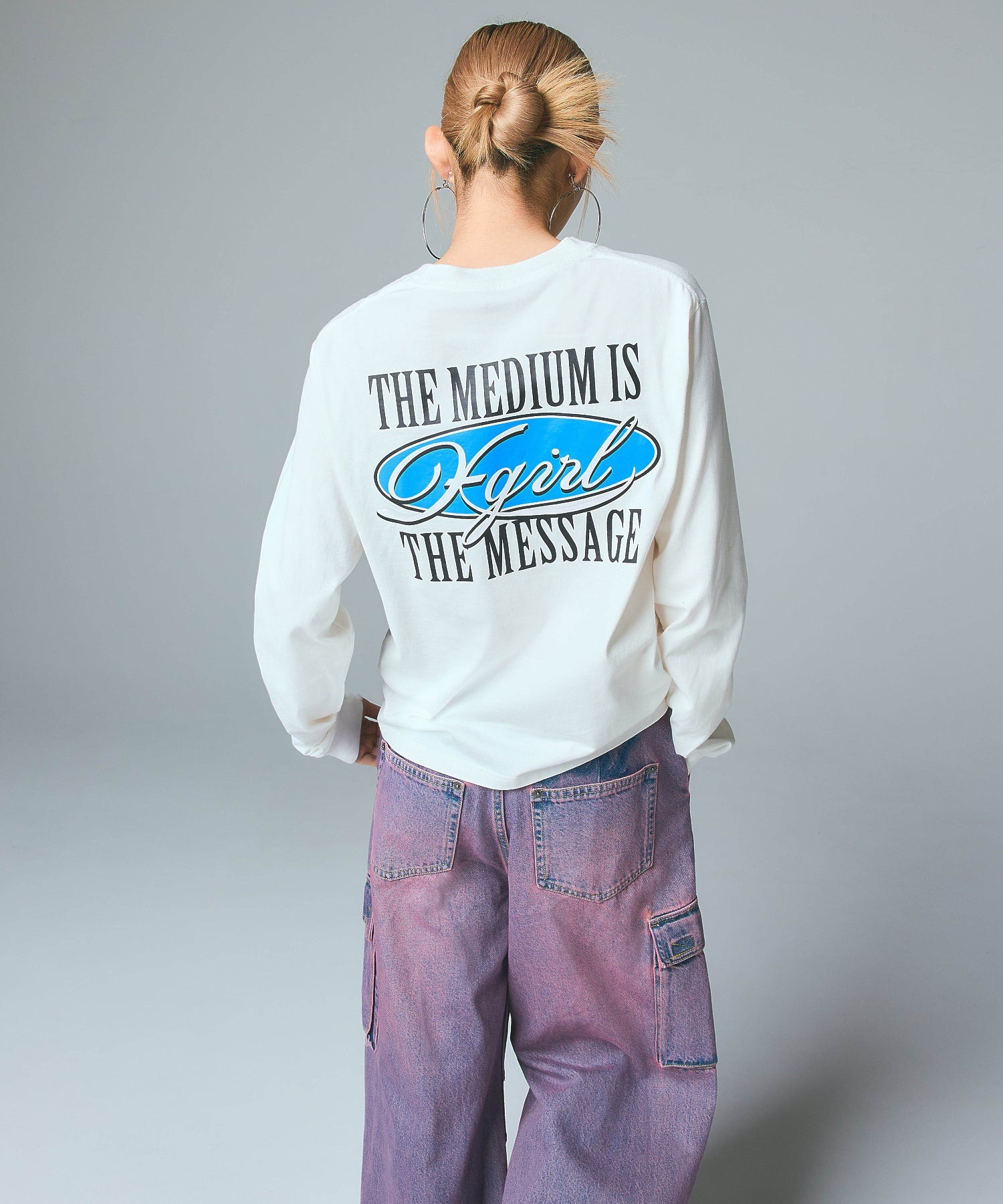 OVAL LOGO AND MESSAGE L/S TEE