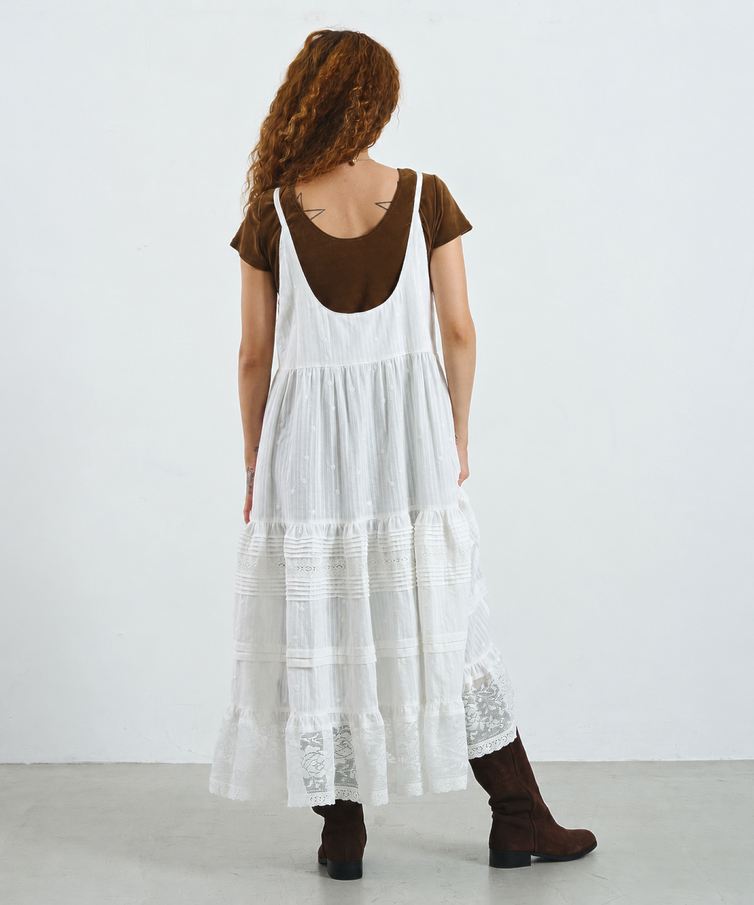 mag.by c/COTTON LACE CAMISOLE DRESS
