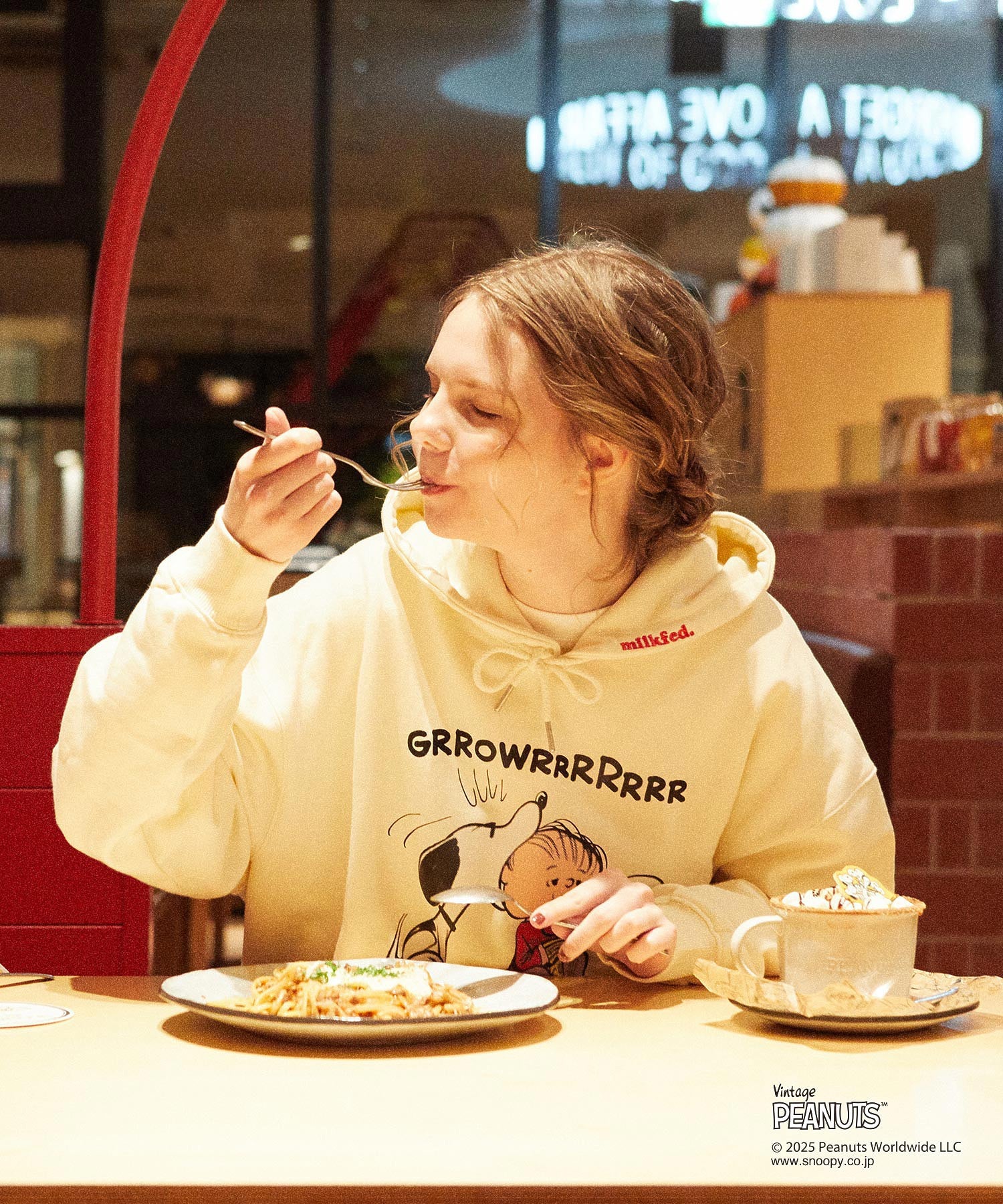 MILKFED. × PEANUTS HOODIE