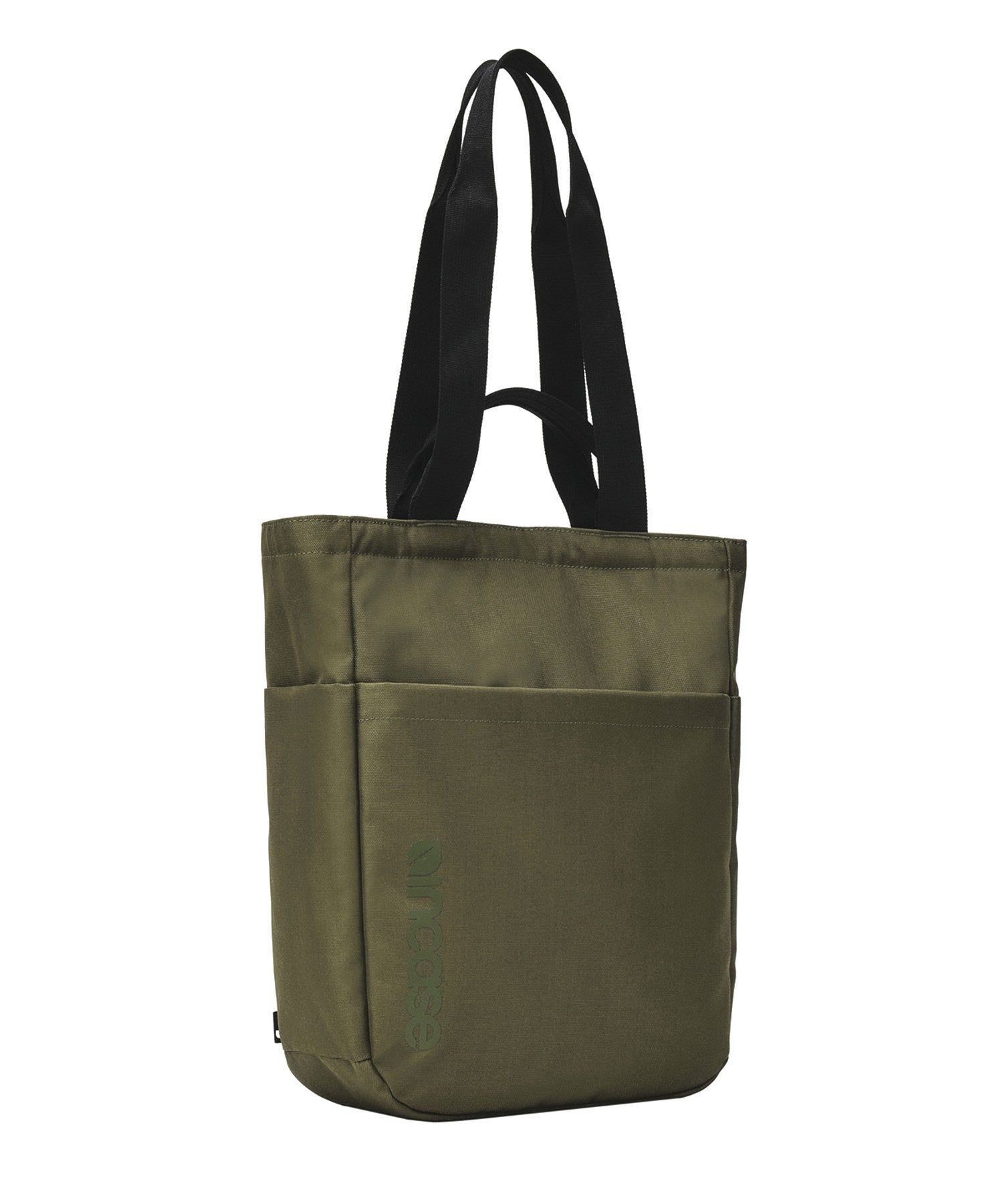 Grid 2-Way Tote Bag - Olive