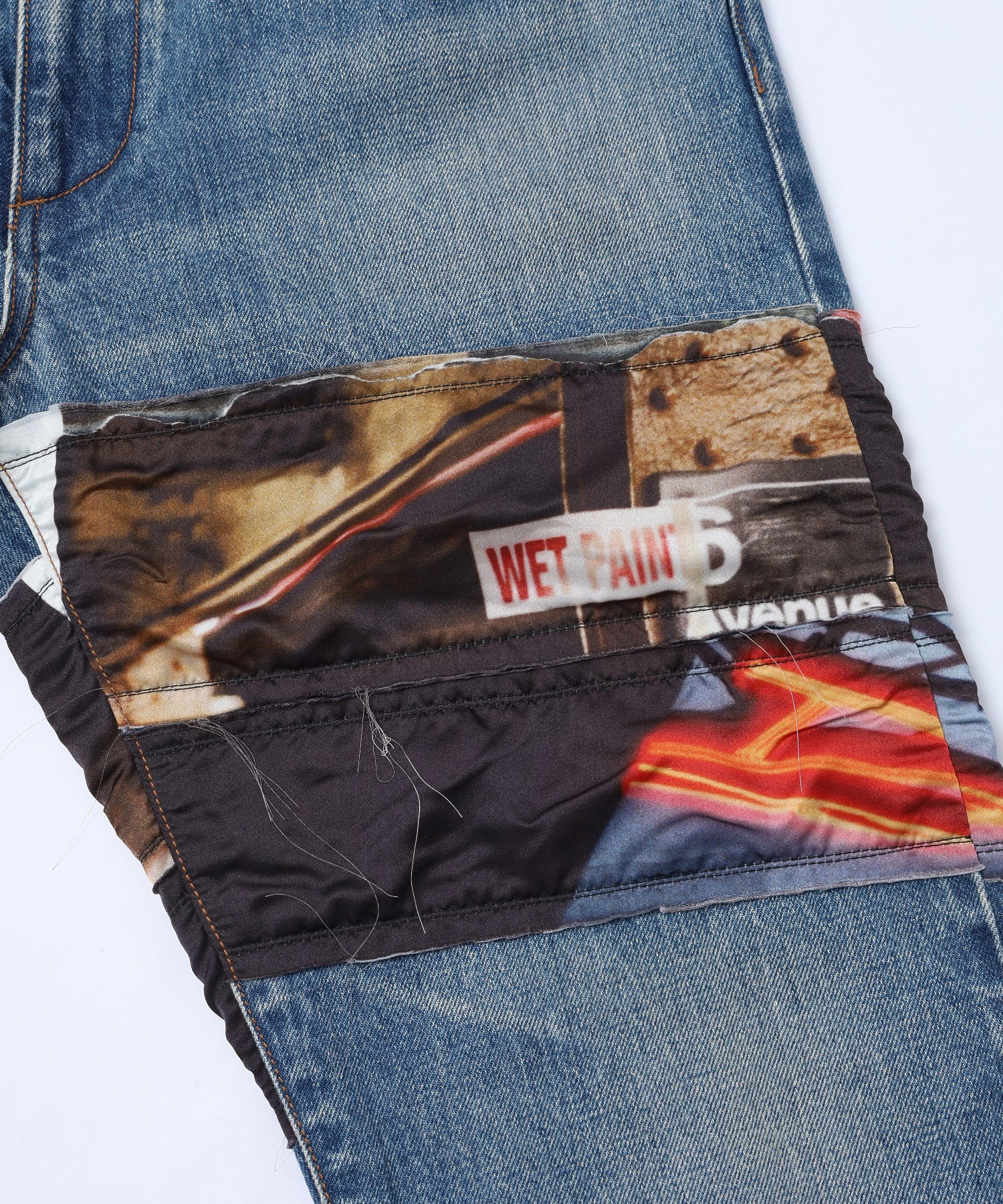 SEMOH/セモー/Test Print Denim Pants Lui Araki SA16-8-02