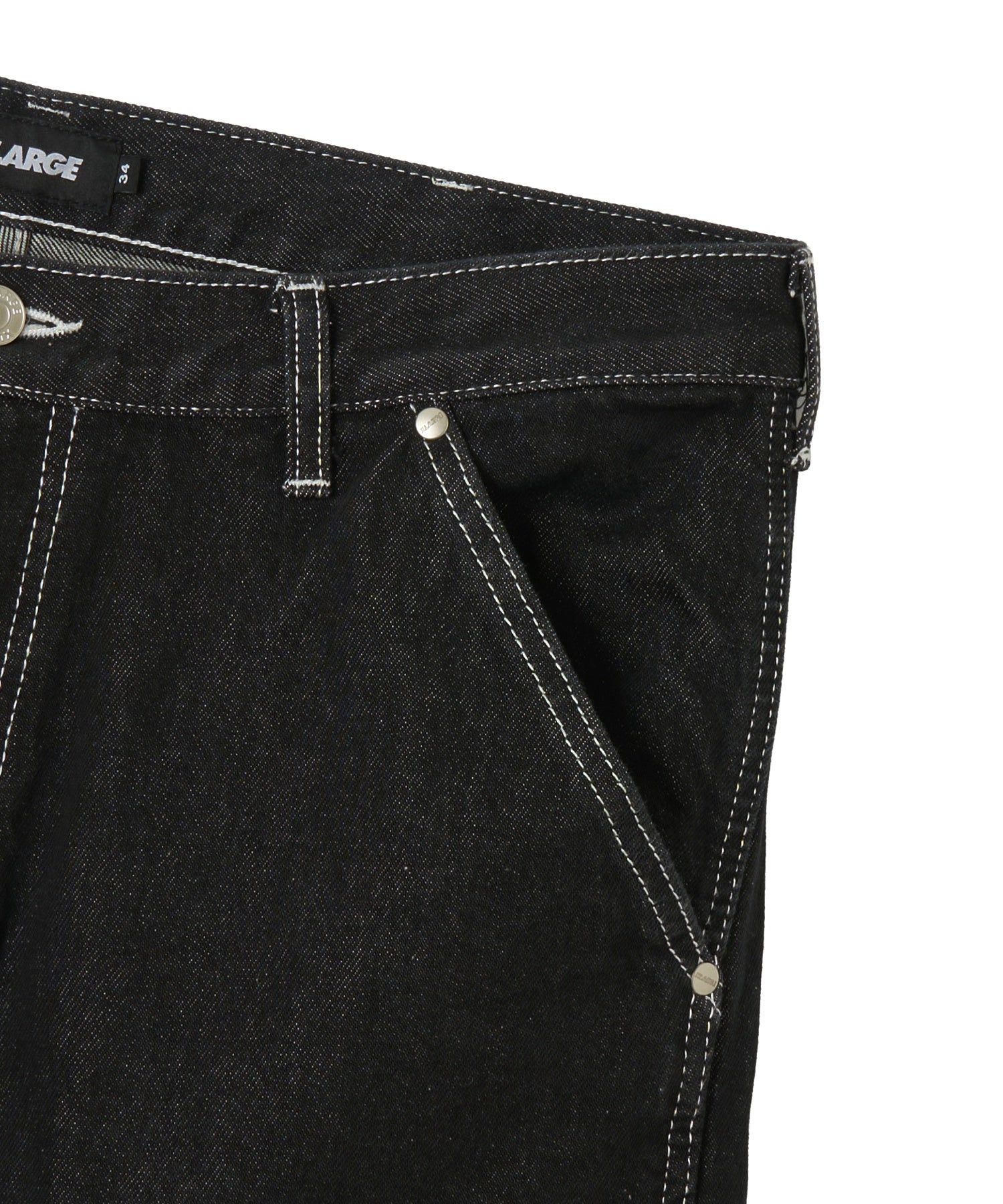 DOUBLE KNEE DENIM SHORT PANTS