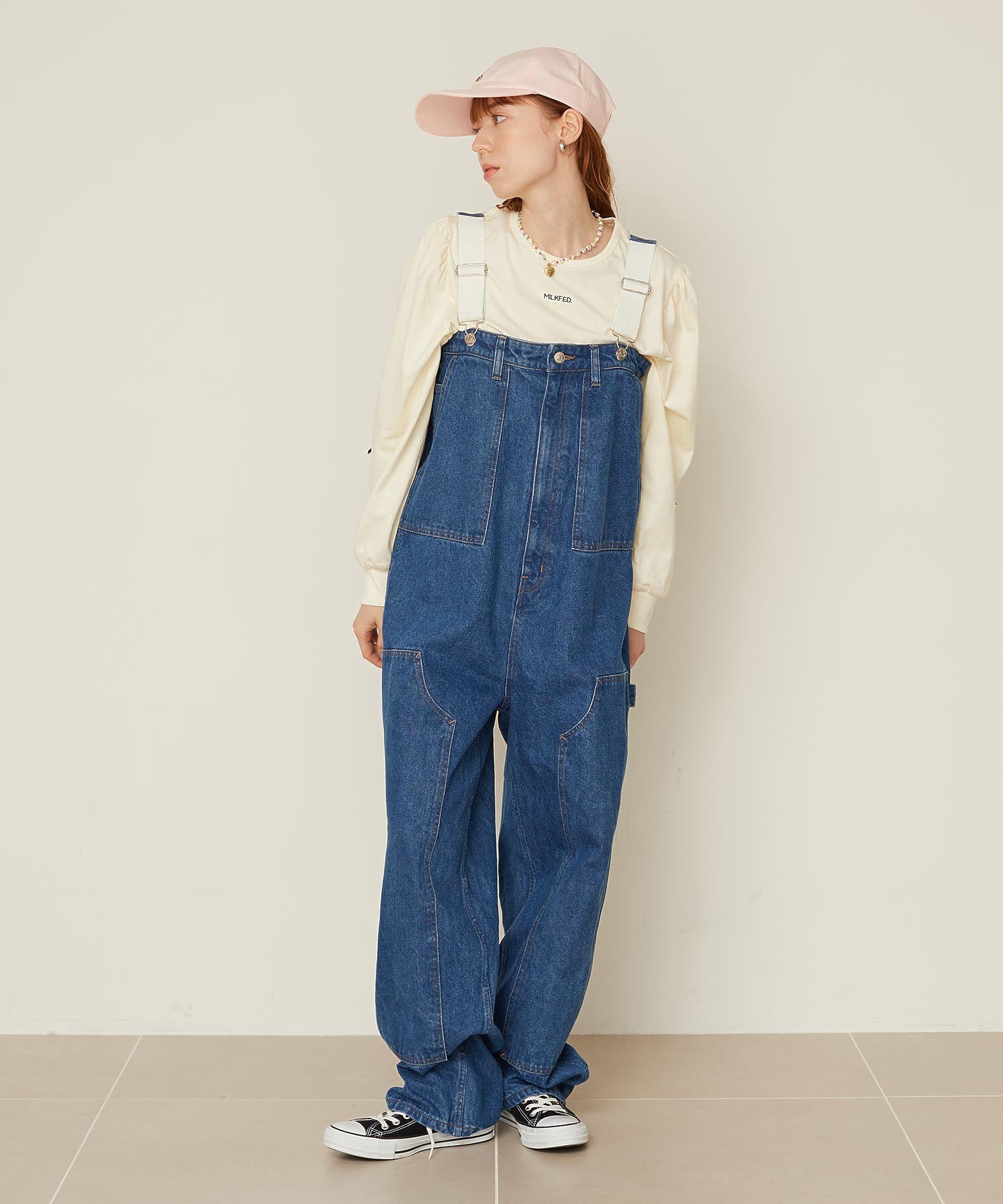 WORK STYLE SALOPETTE PANTS