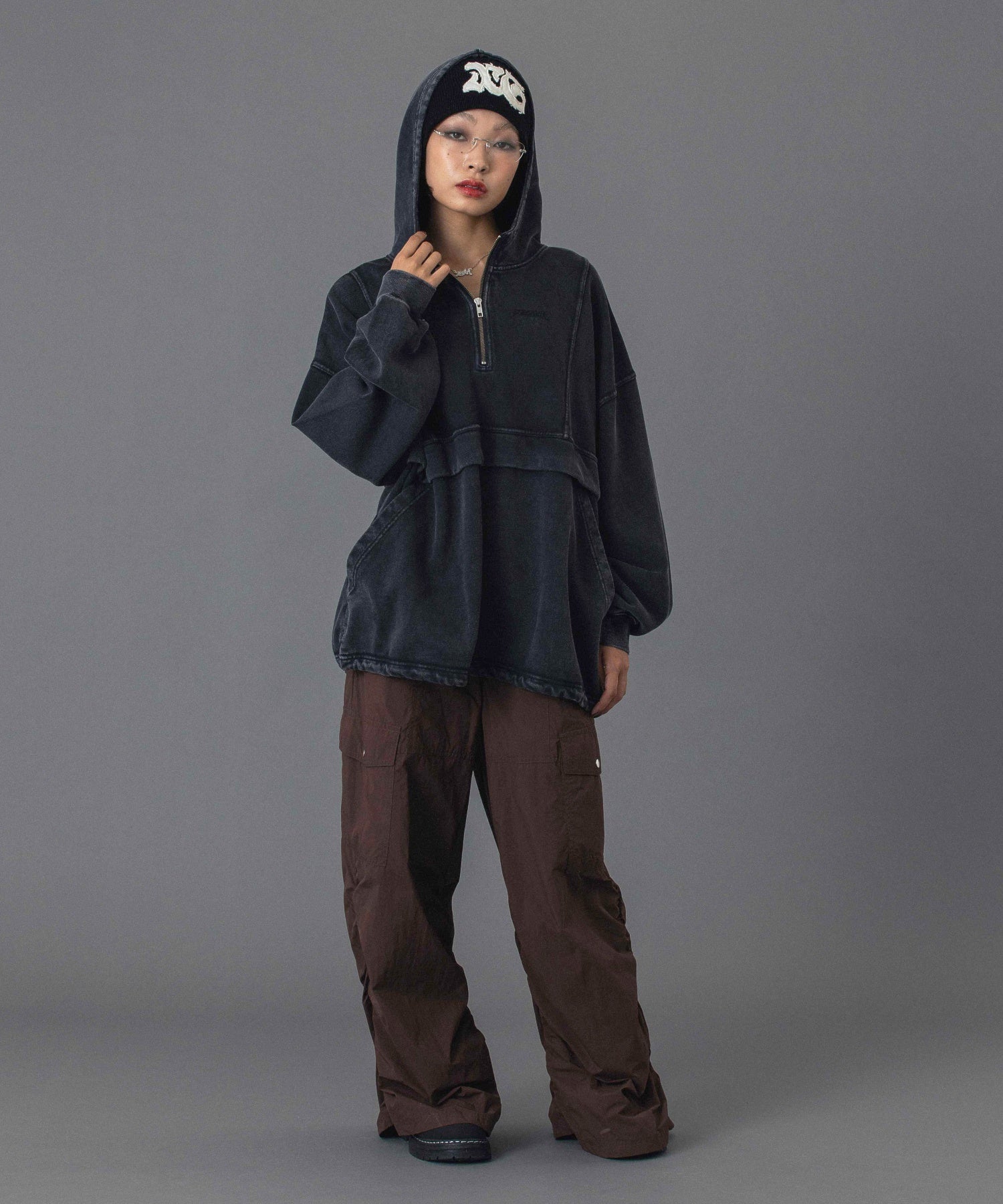 FADED SWEAT ANORAK PARKA