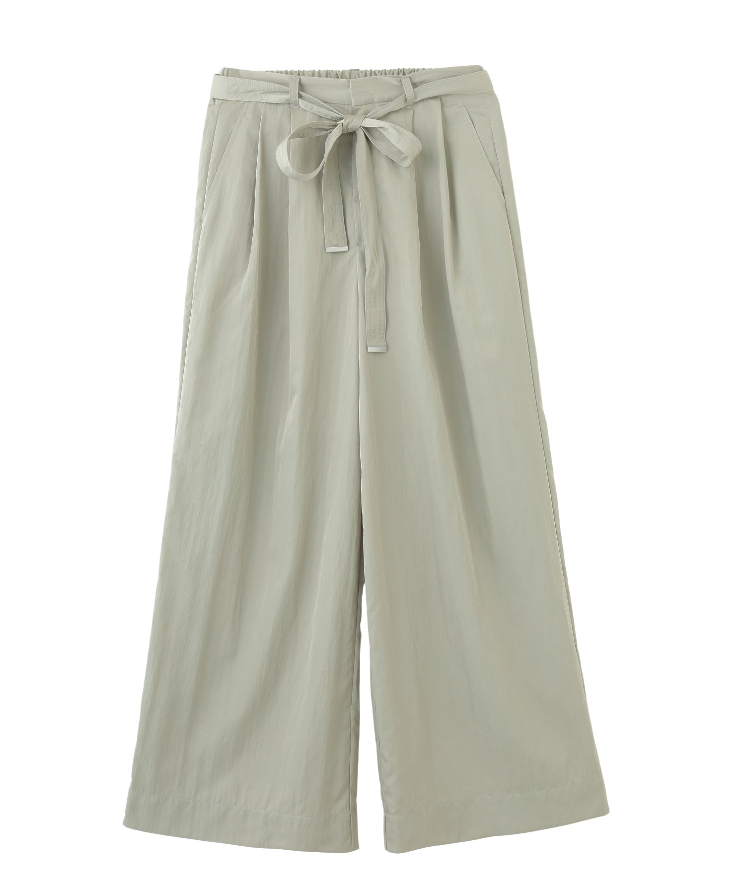 NYLON TUCK PANTS
