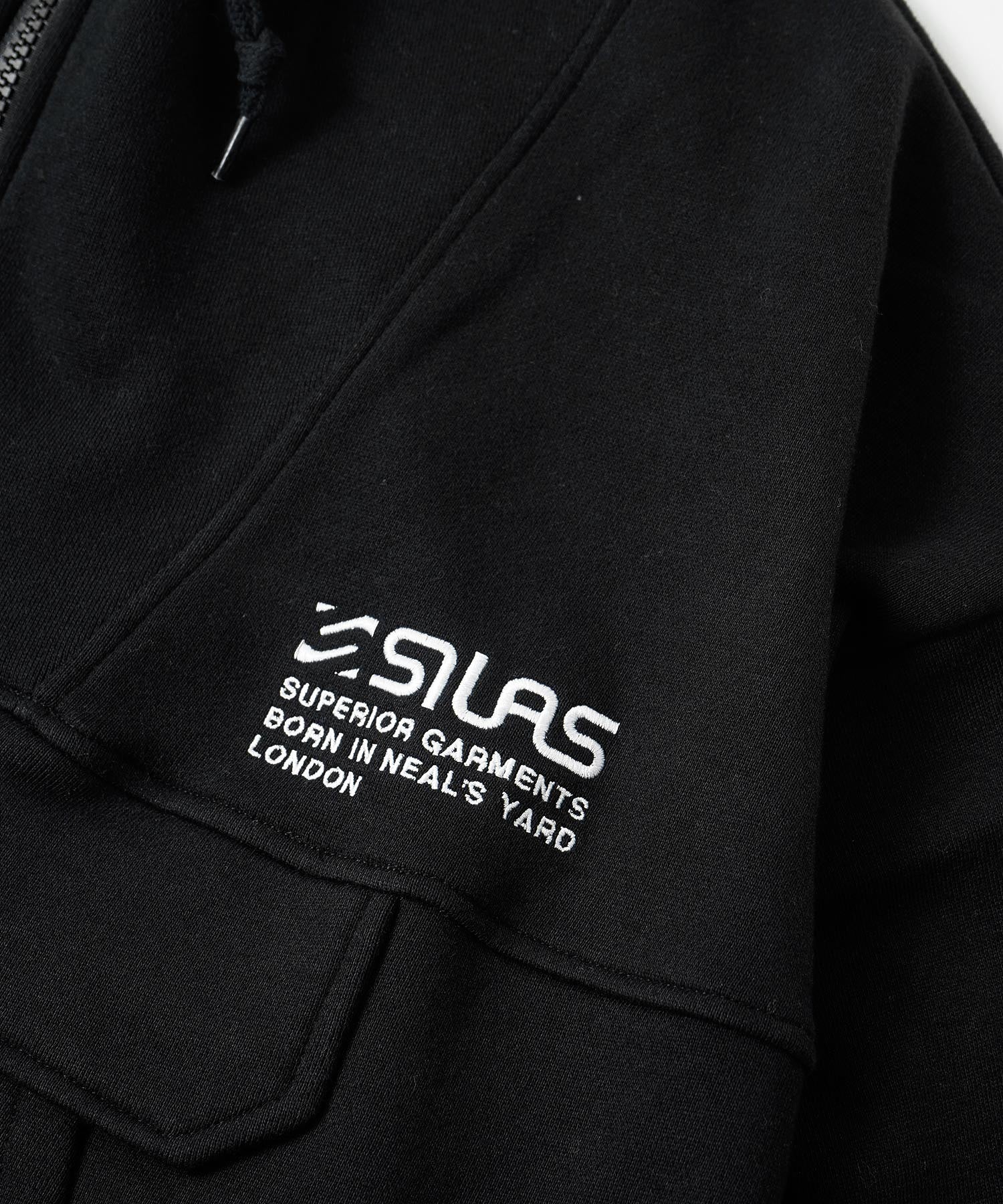 HOODED PANELED SWEATSHIRT SILAS