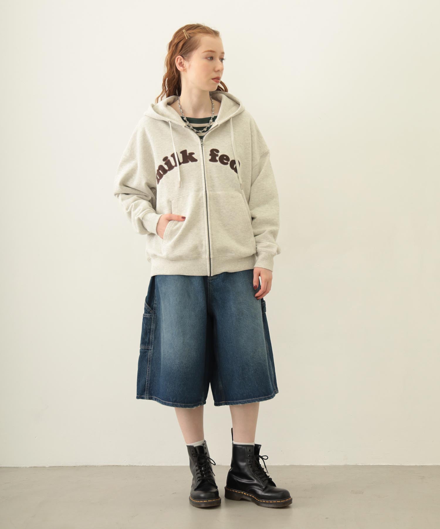 ARCH COOPER LOGO ZIP UP HOODIE