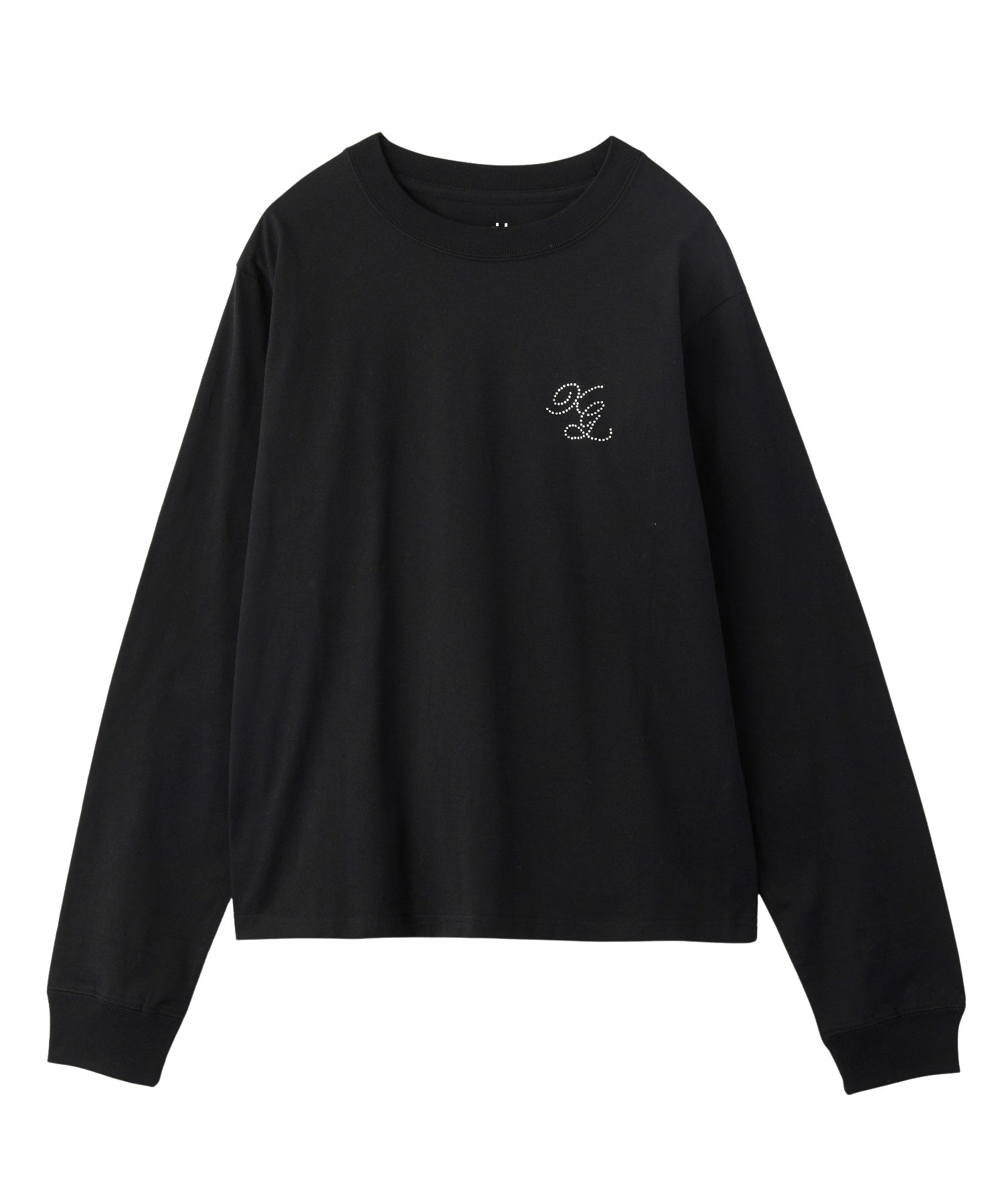 RHINESTONE COMBINATION LOGO L/S TEE