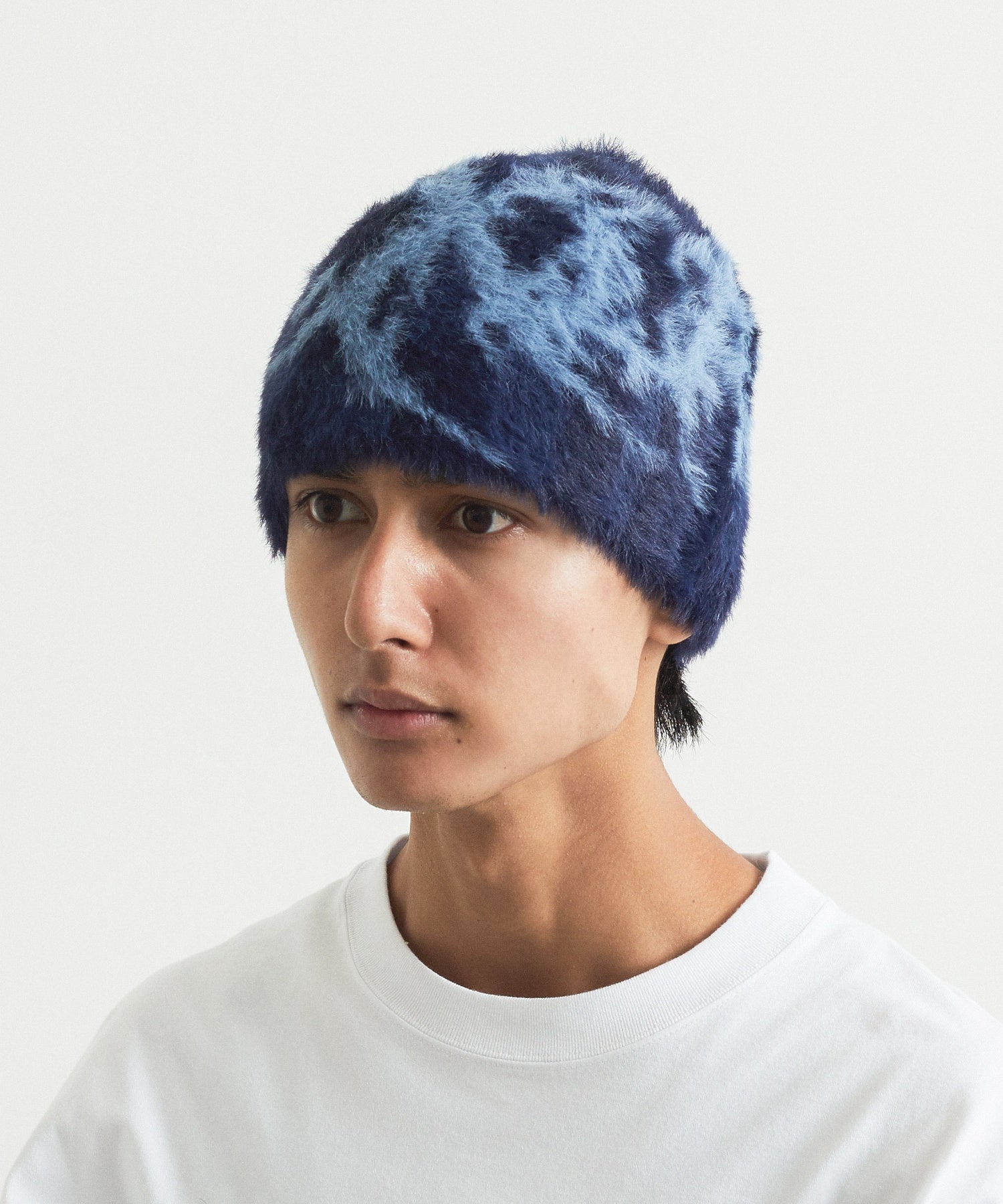FAUX MOHAIR BEANIE