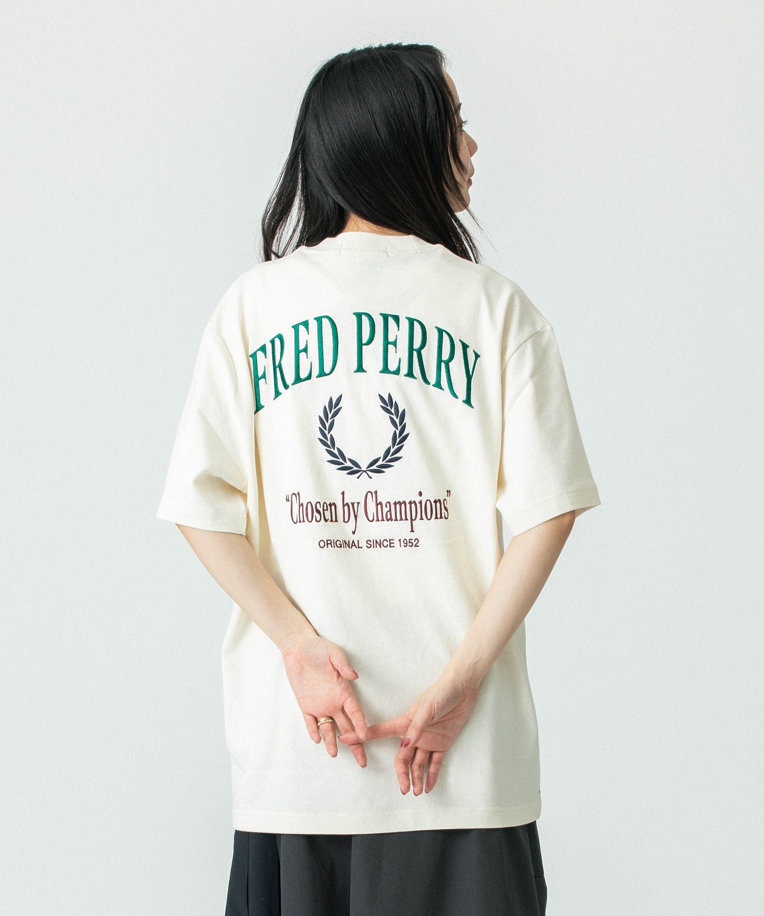 FRED PERRY/フレッドペリー/CLUB HOUSE EMBROIDERED CHAMPION T-SHIRT/M9826