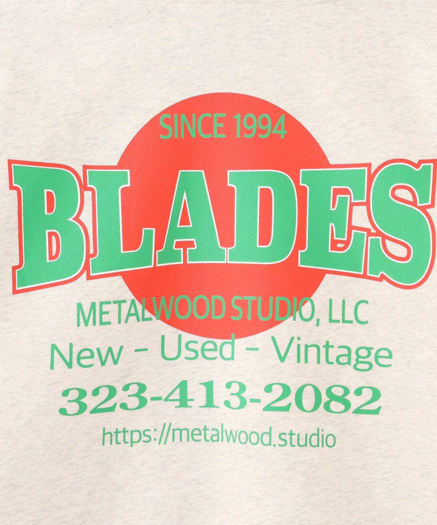 METALWOOD/メタルウッド スタジオ/BLADES GYM ZIP HOODED SWEATSHIRT MWS25-06-106