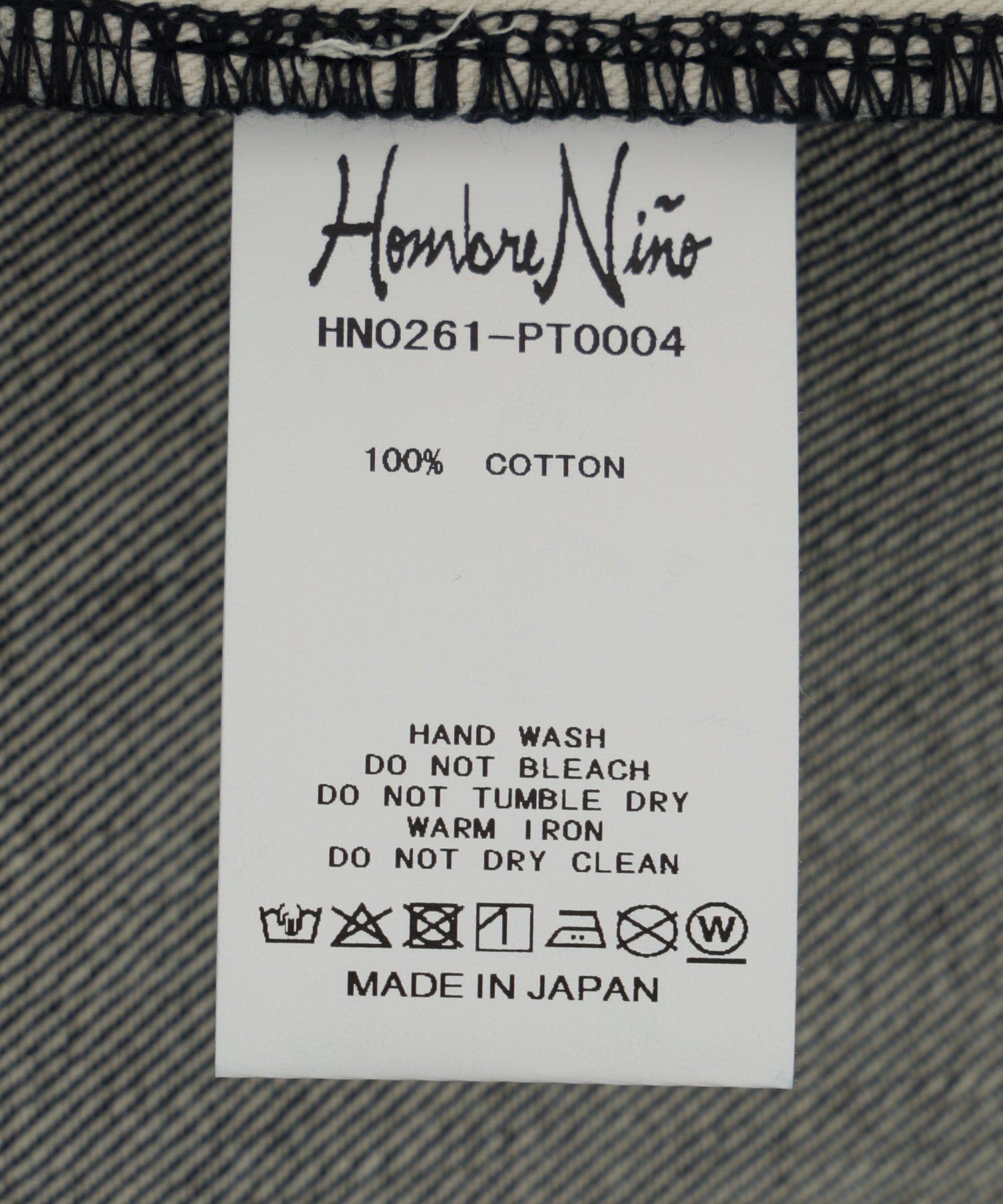 HOMBRENINO/オンブレ・ニーニョ/5 POCKET PANTS HN0261-PT0004