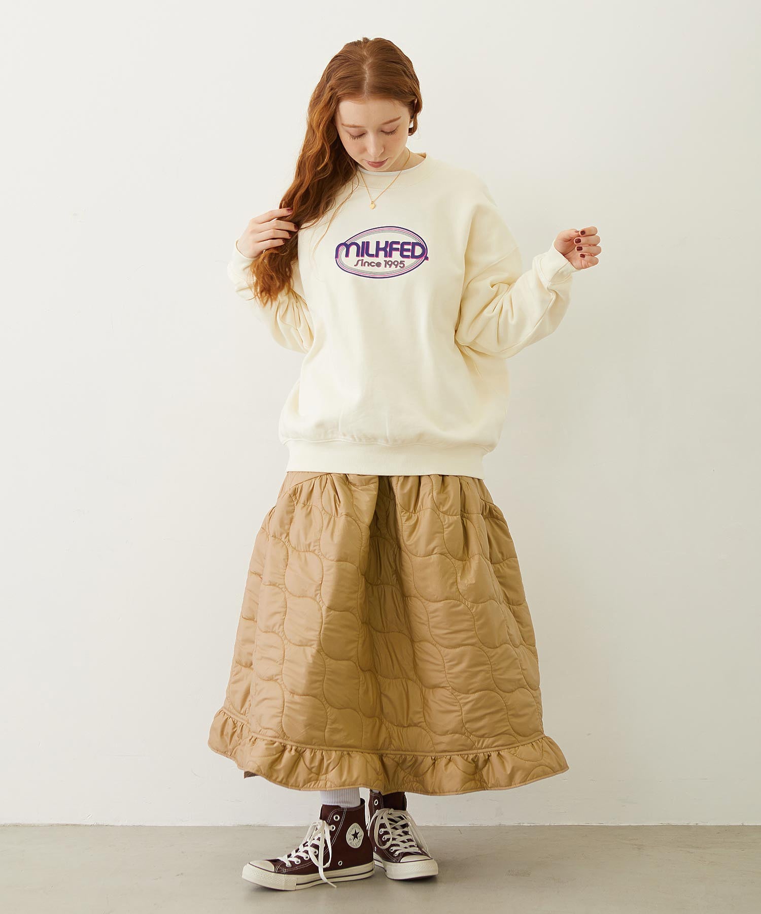 CIRCLE LOGO SWEAT TOP