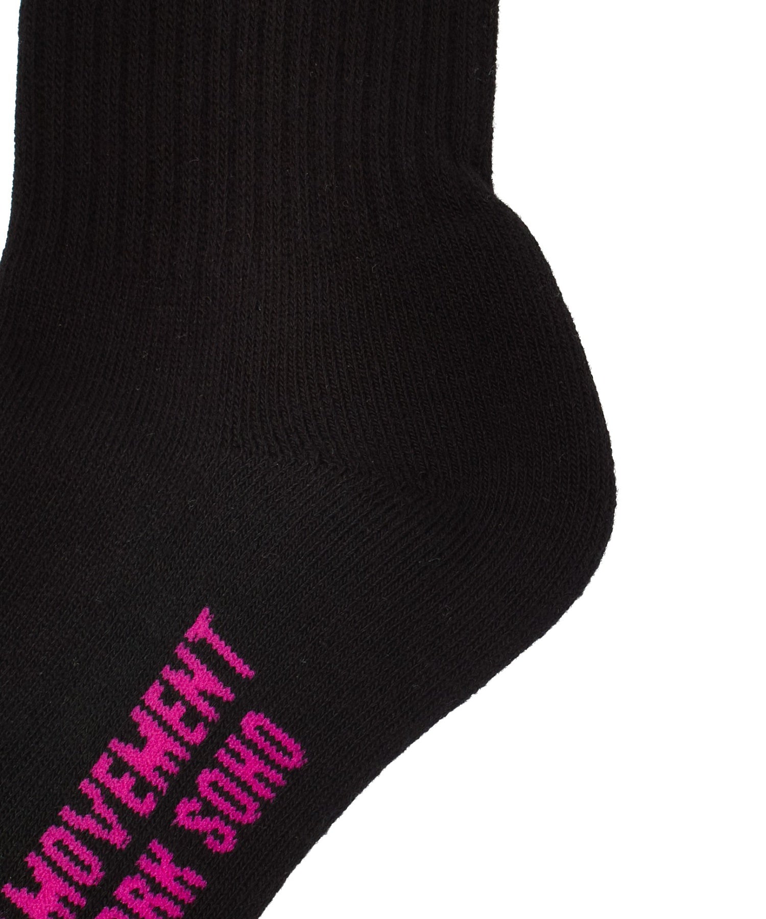 HEAVY BLOCK LOGO RIBBED SOCKS
