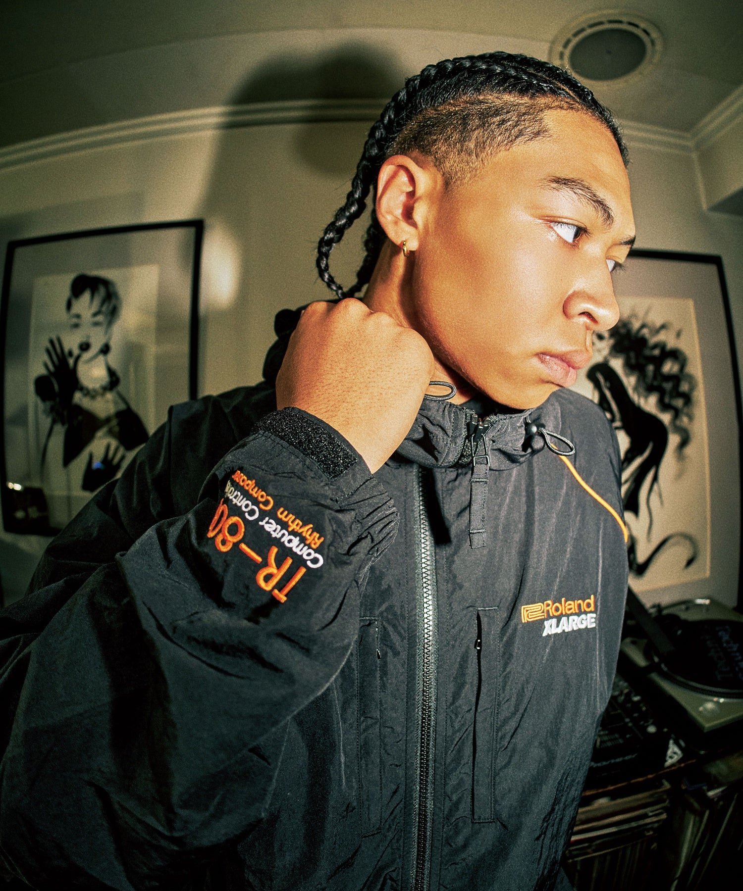 XLARGE×ROLAND PIPING HOODED JACKET
