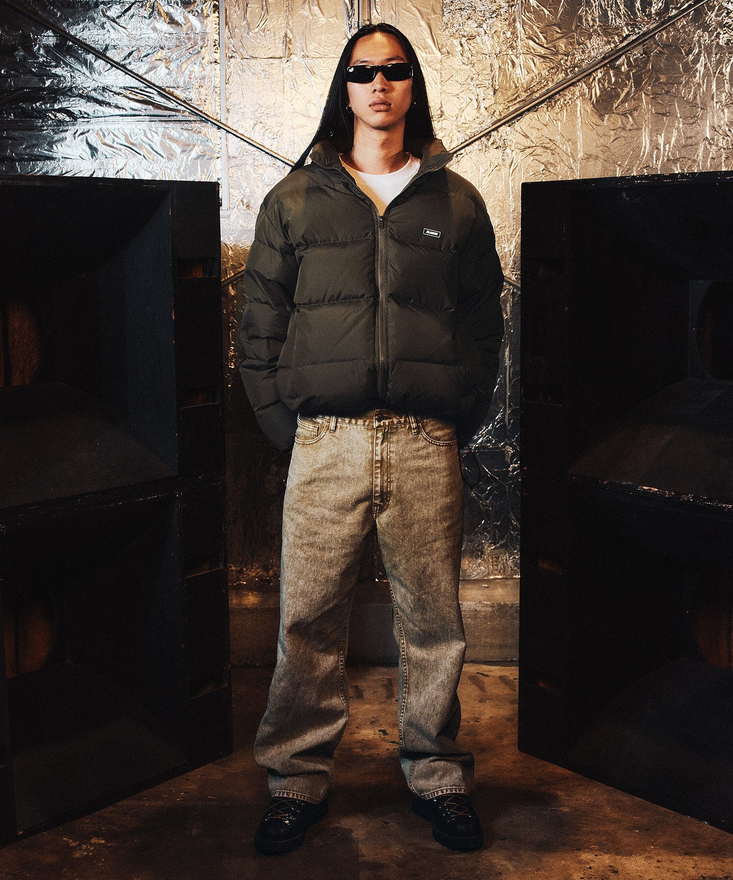 OVERDYED DENIM PANTS