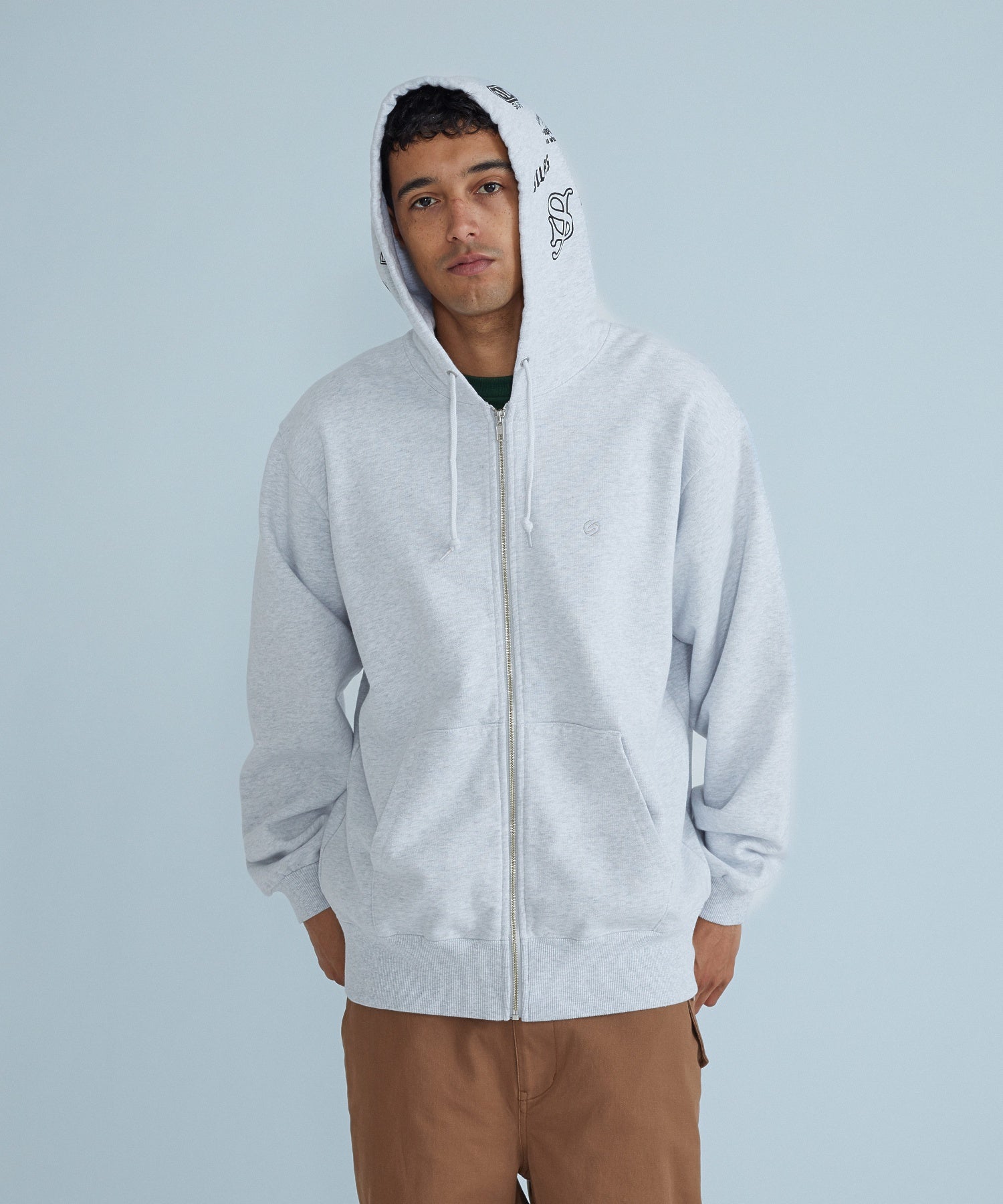 ARCHIVE MASHUP HOODED ZIP SWEATSHIRT