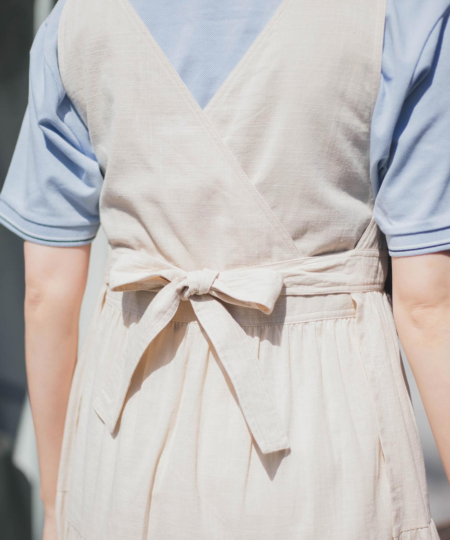 APRON TIERED DRESS