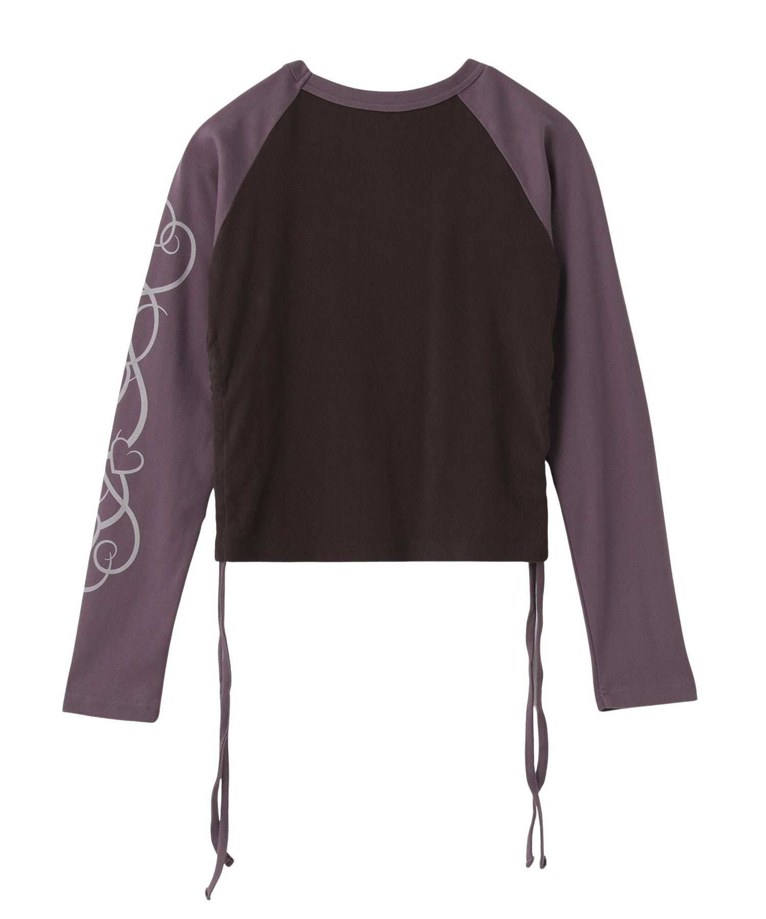 ORNAMENT HEART SLEEVE RAGLAN L/S BABY TEE