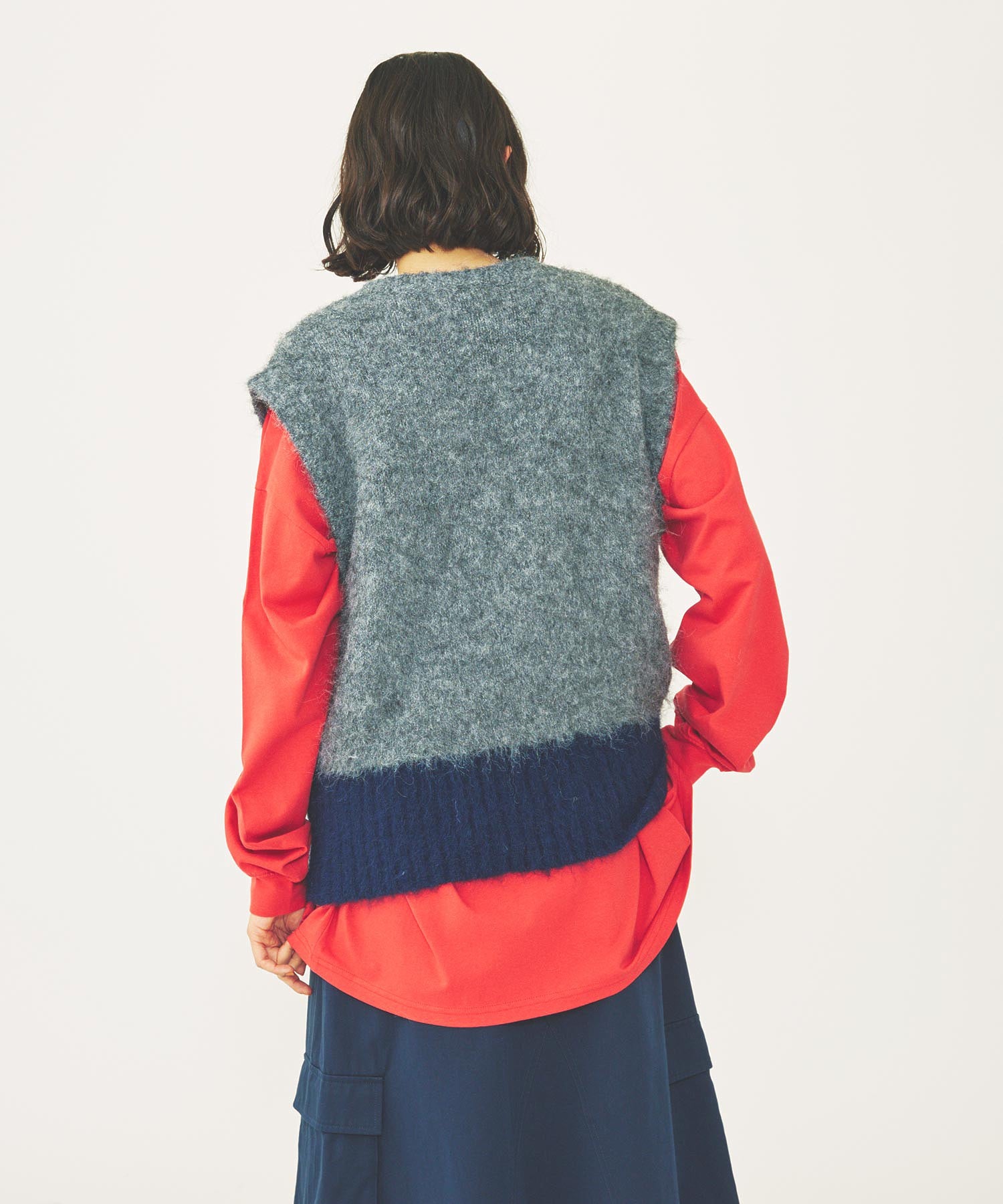 SHAGGY KNIT VEST