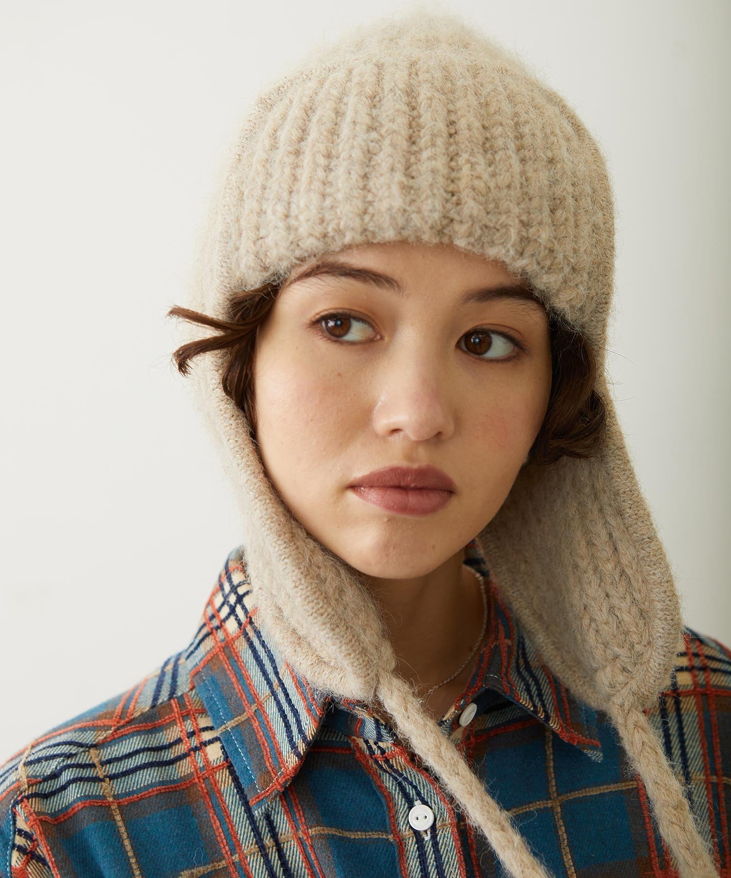 EAR FLAP KNIT CAP