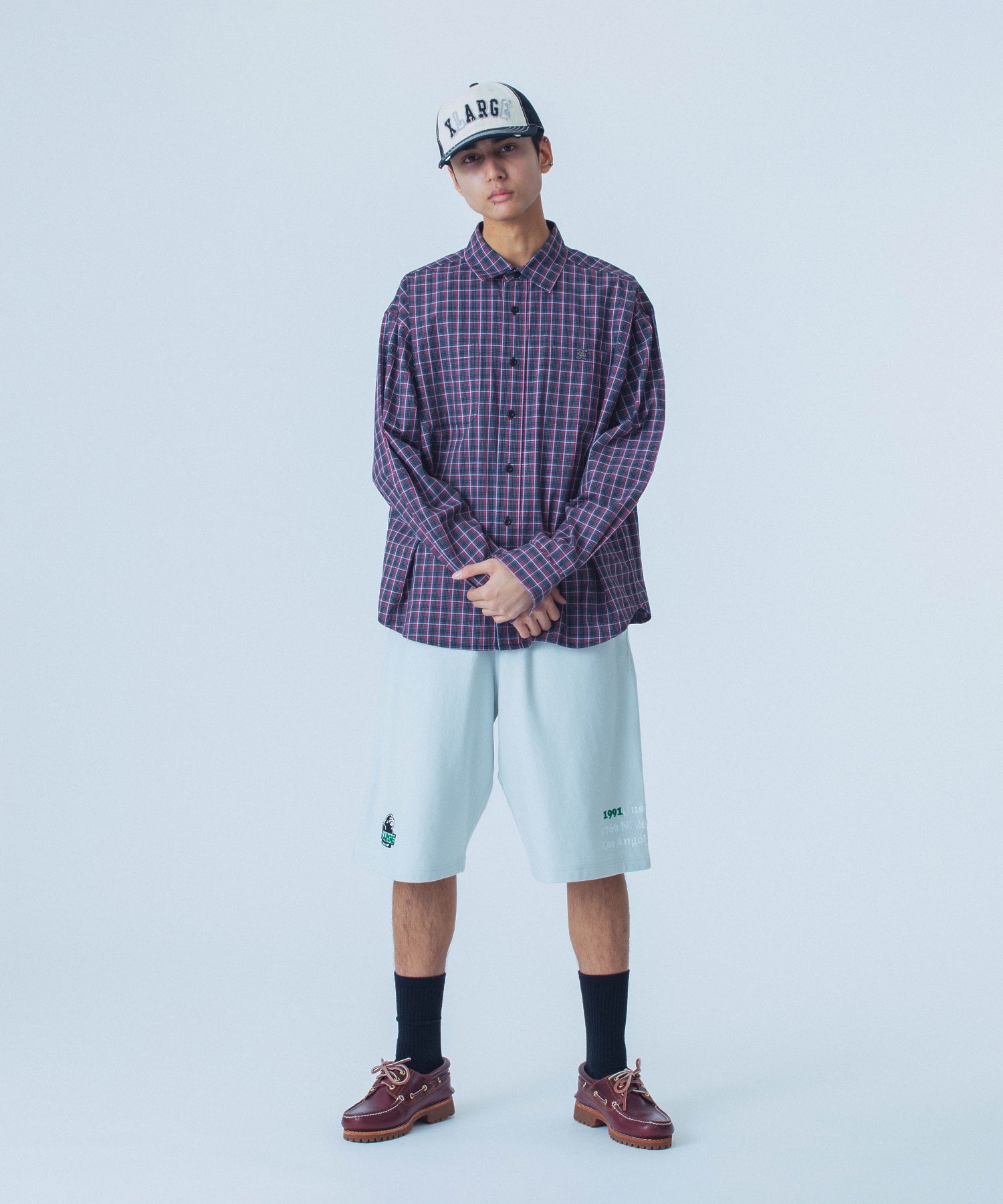 XLARGE×Champion REVERSE WEAVE PULLOVER SWEAT SHORT PANTS