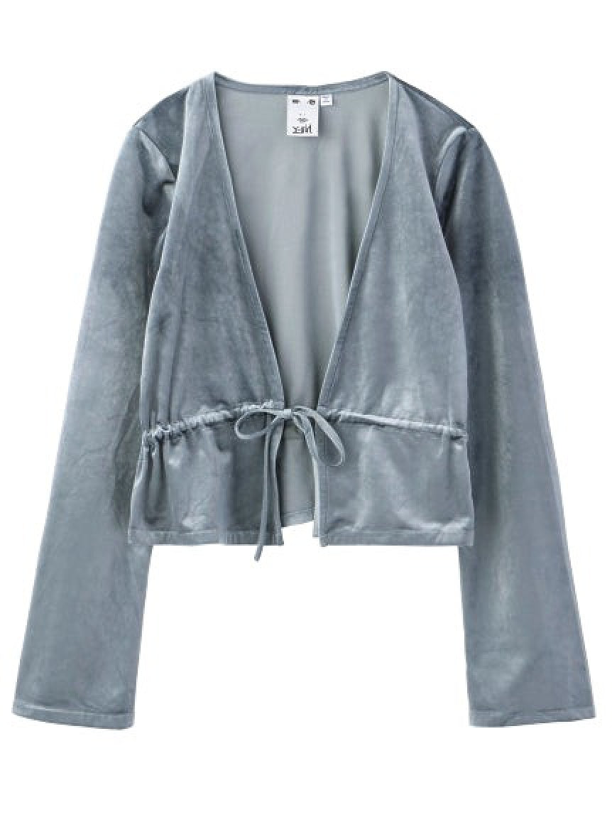 VELOUR CARDIGAN X-girl