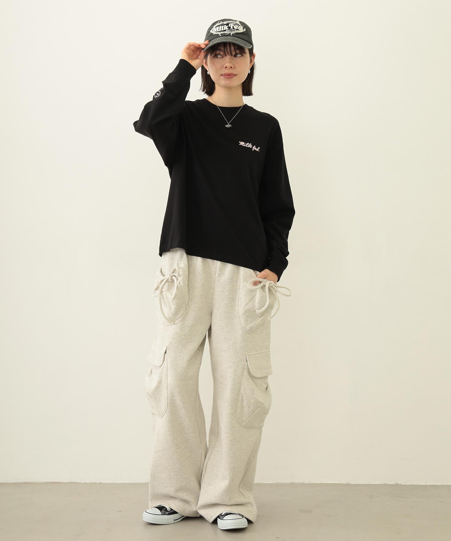 FRAYED LOGO PATCH CAP