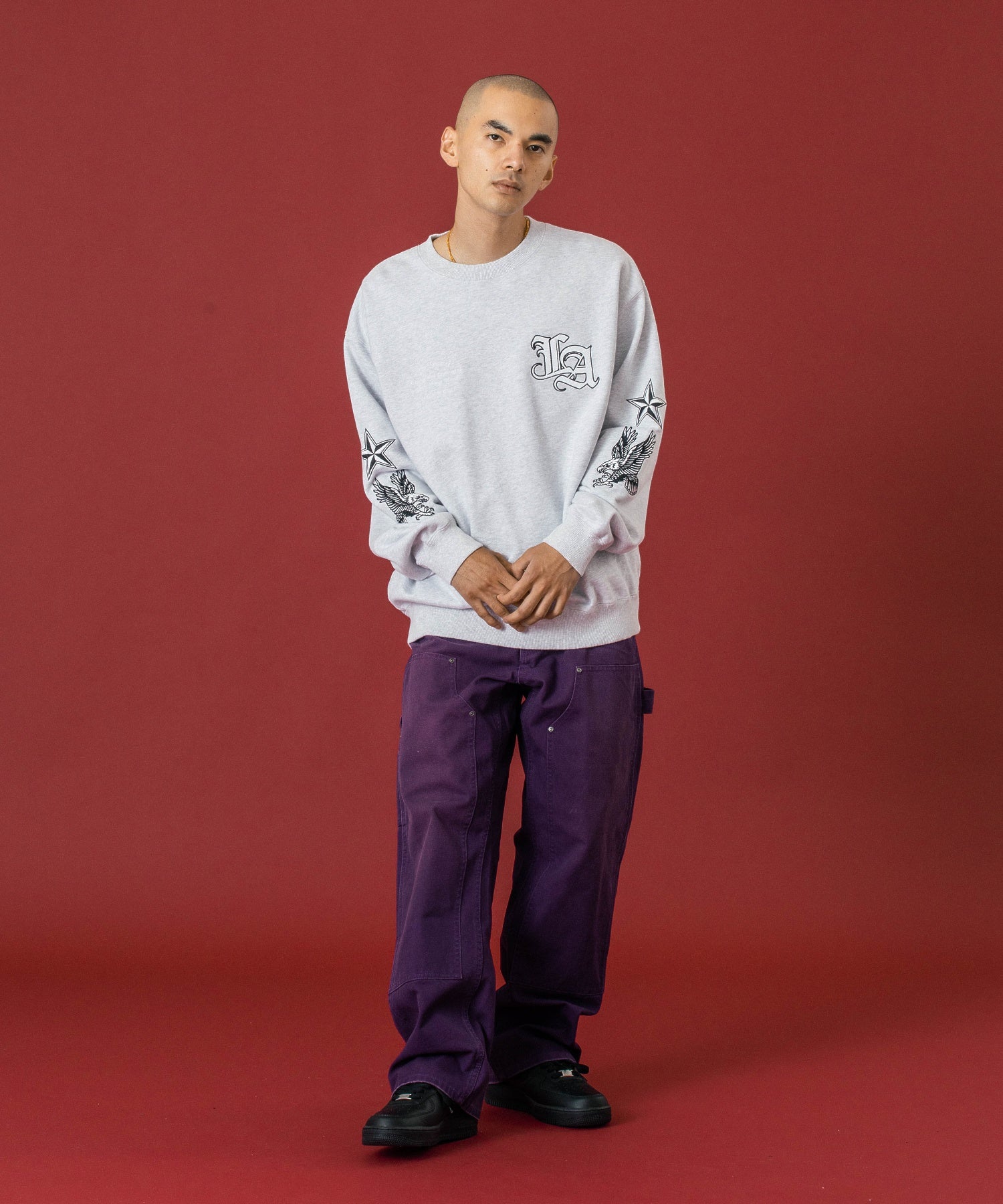 FADED DOUBLE KNEE PANTS