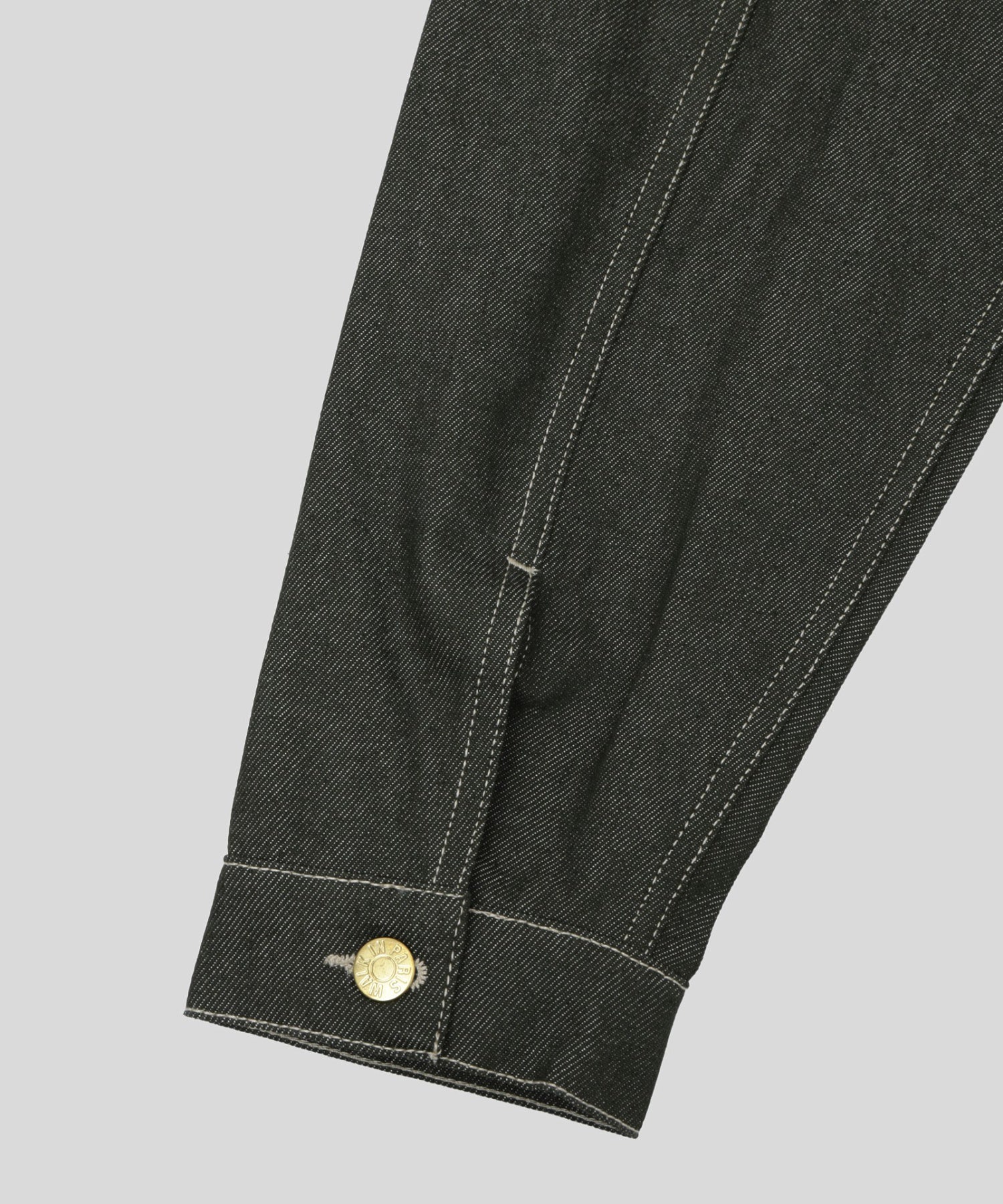 WALK IN PARIS/ウォーキンパリス/Raw green denim carpenters jacket