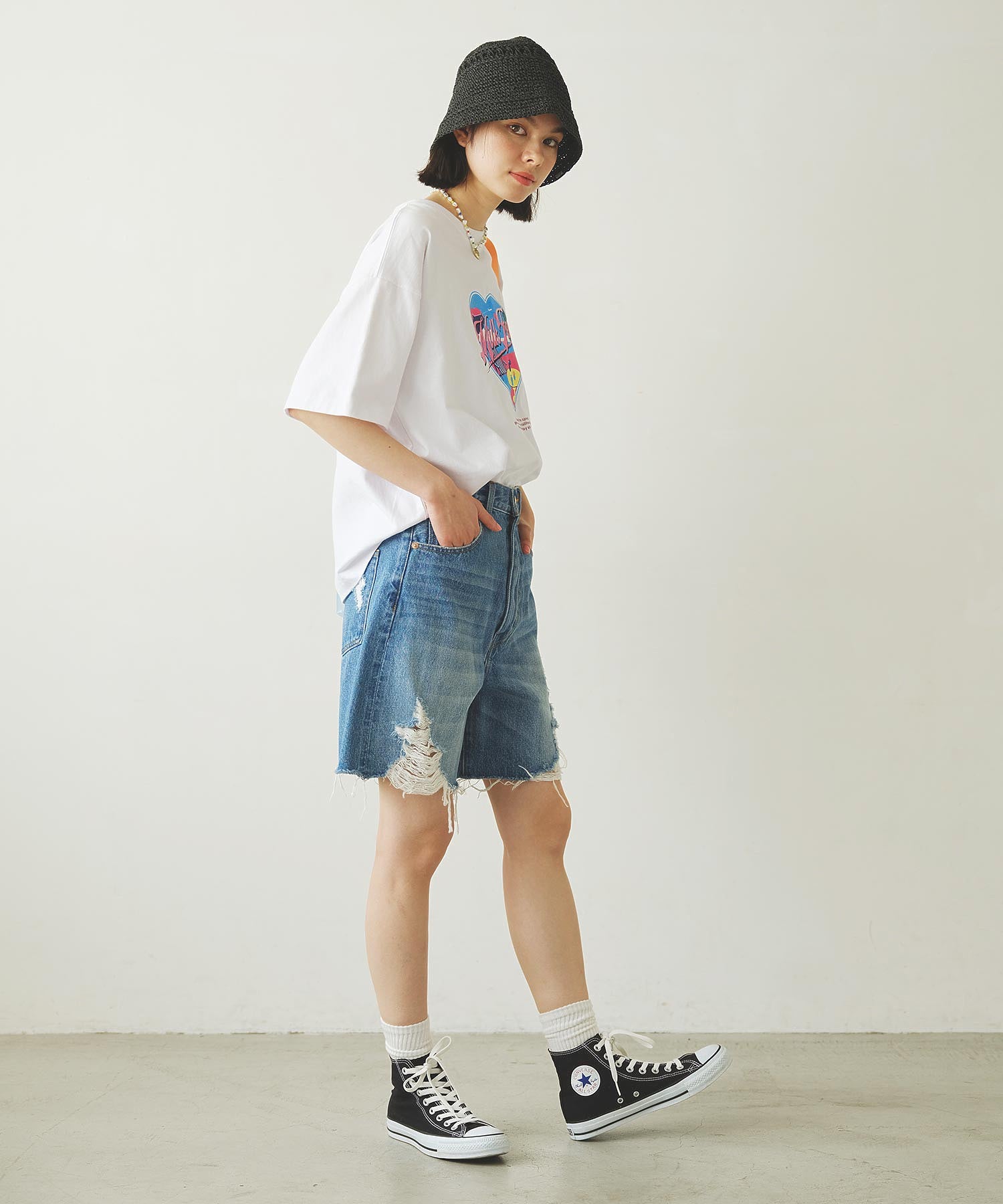 HEART VACATION WIDE S/S TEE