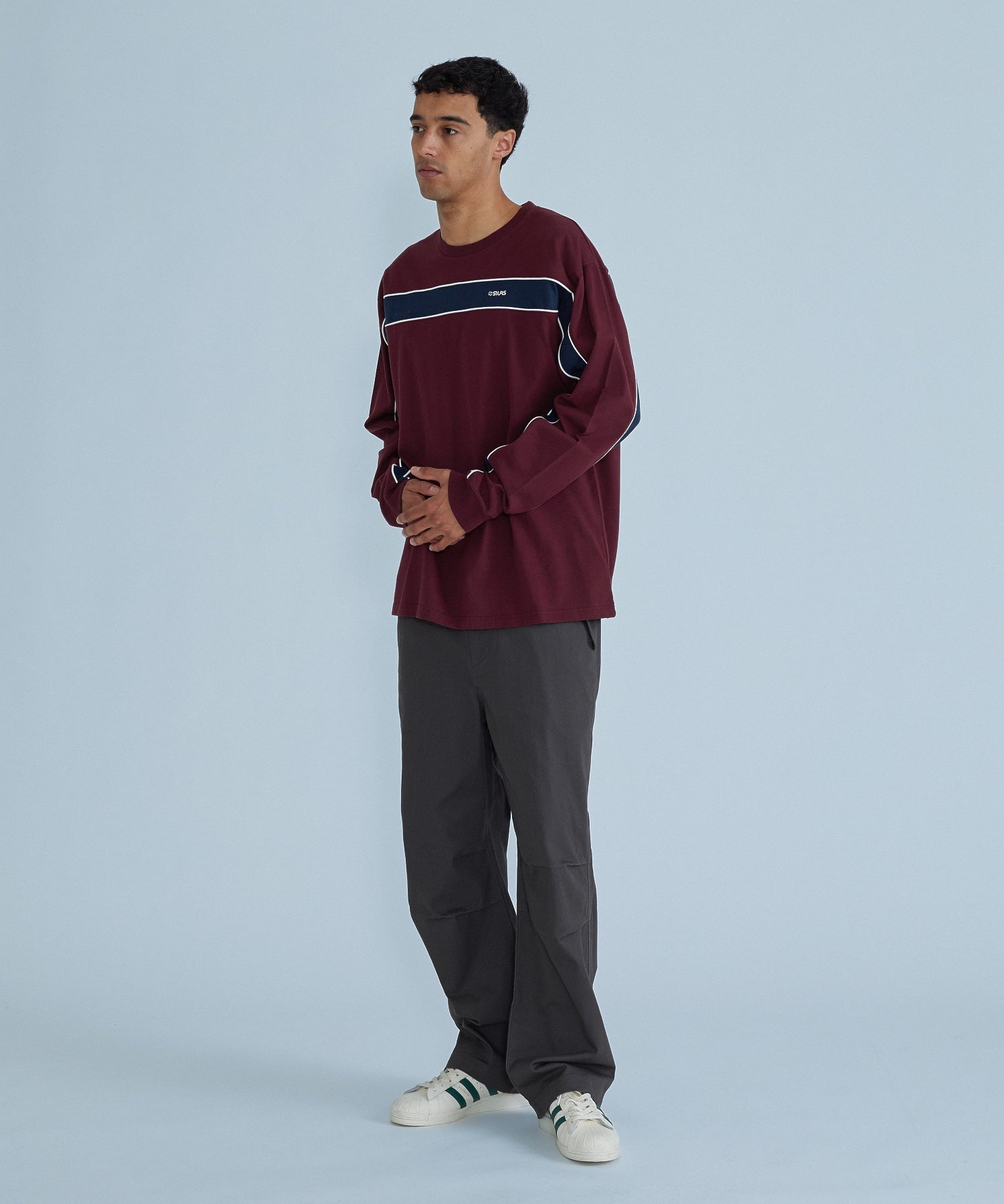 SINGLE STRIPED L/S TEE