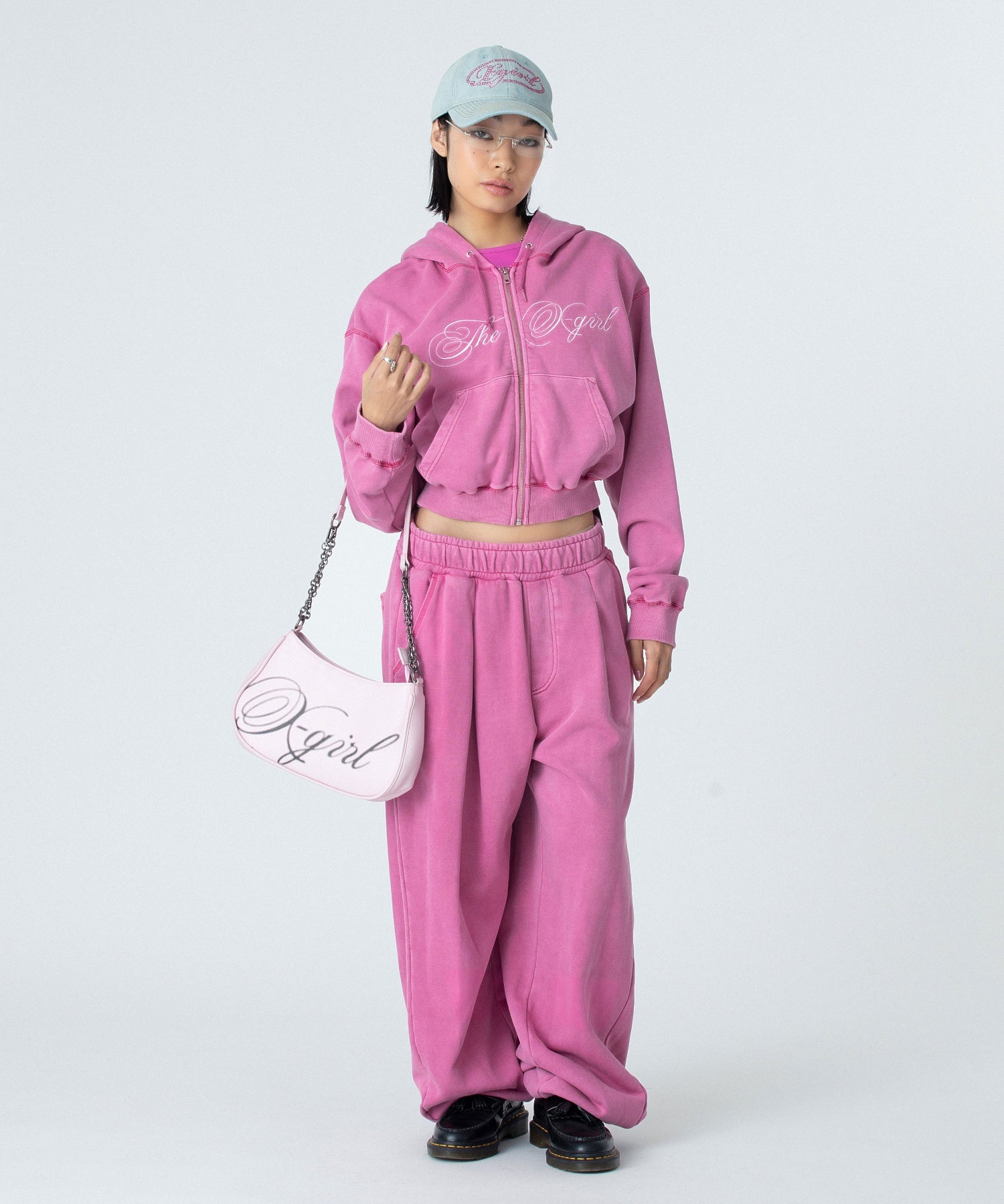 PIGMENT DYED SCRIPT LOGO SWEATPANTS