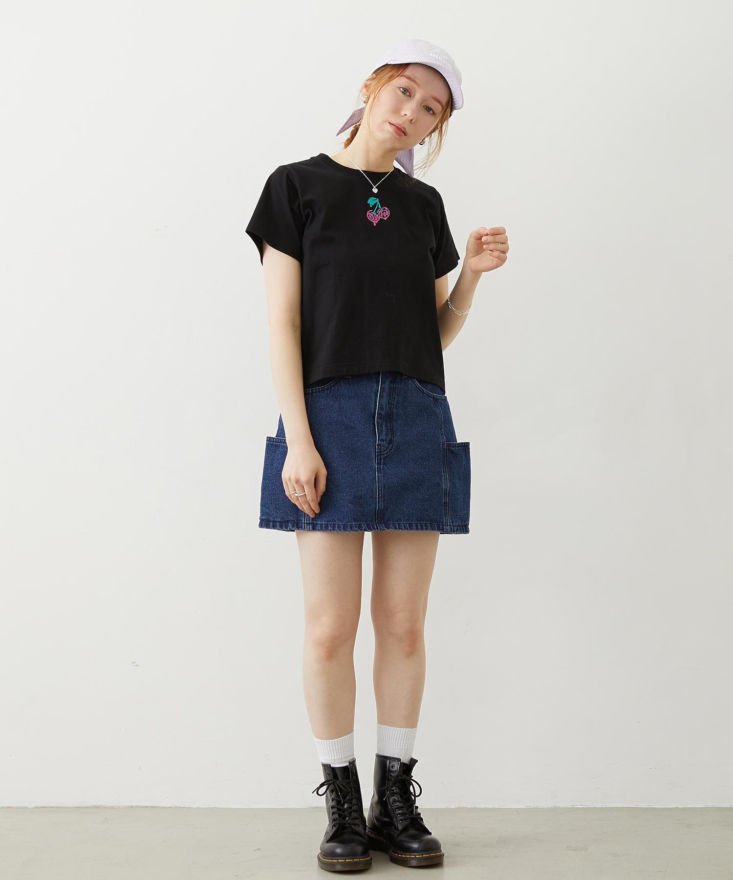 MINI MELTY GLITTER CHERRY COMPACT S/S TEE