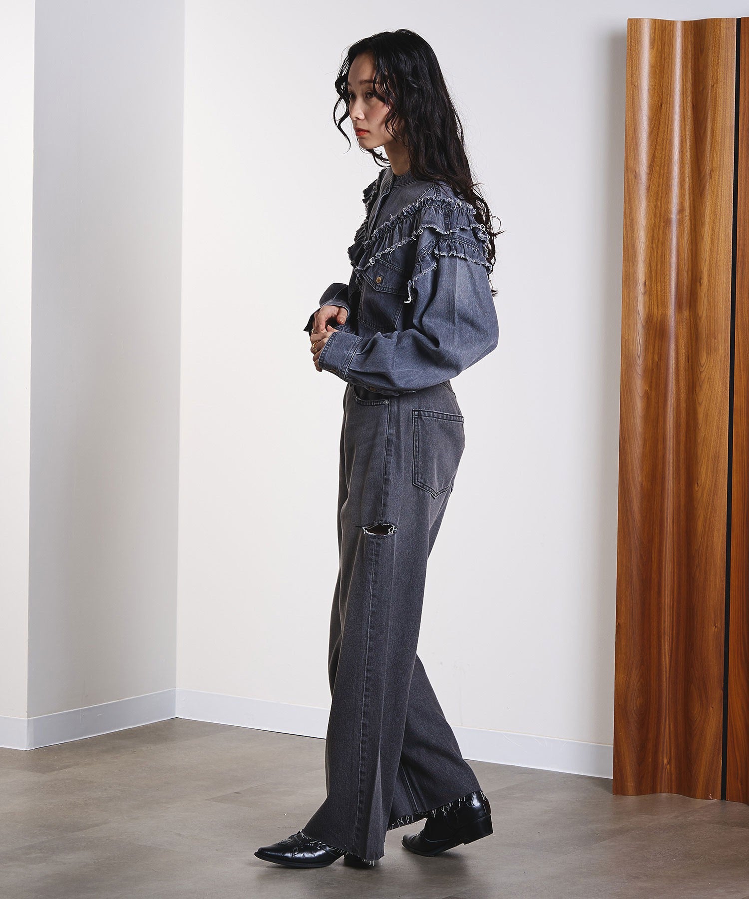 model:161cm 着用サイズ:S