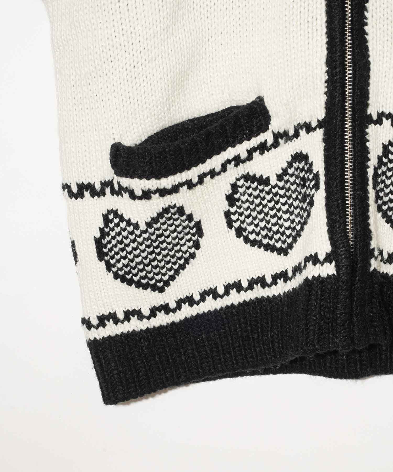 LOGO PATTERN NORDIC CARDIGAN X-girl – calif