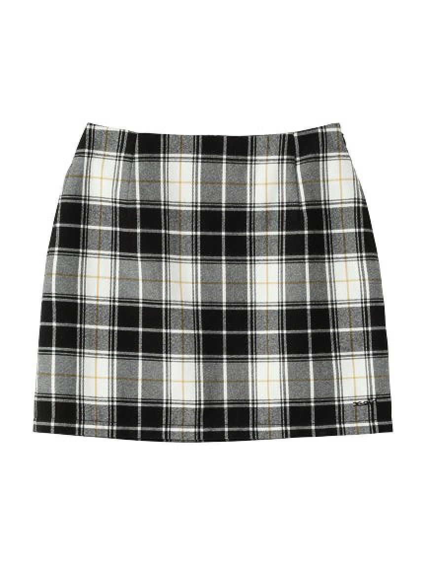 PLAID SKIRT X-girl