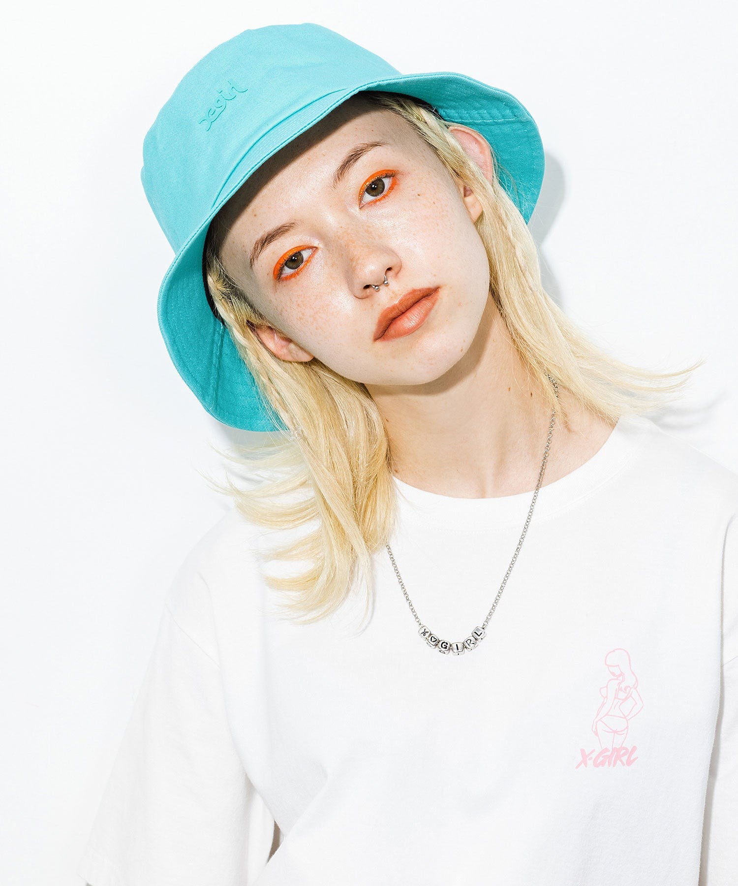 MILLS LOGO BUCKET HAT X-girl