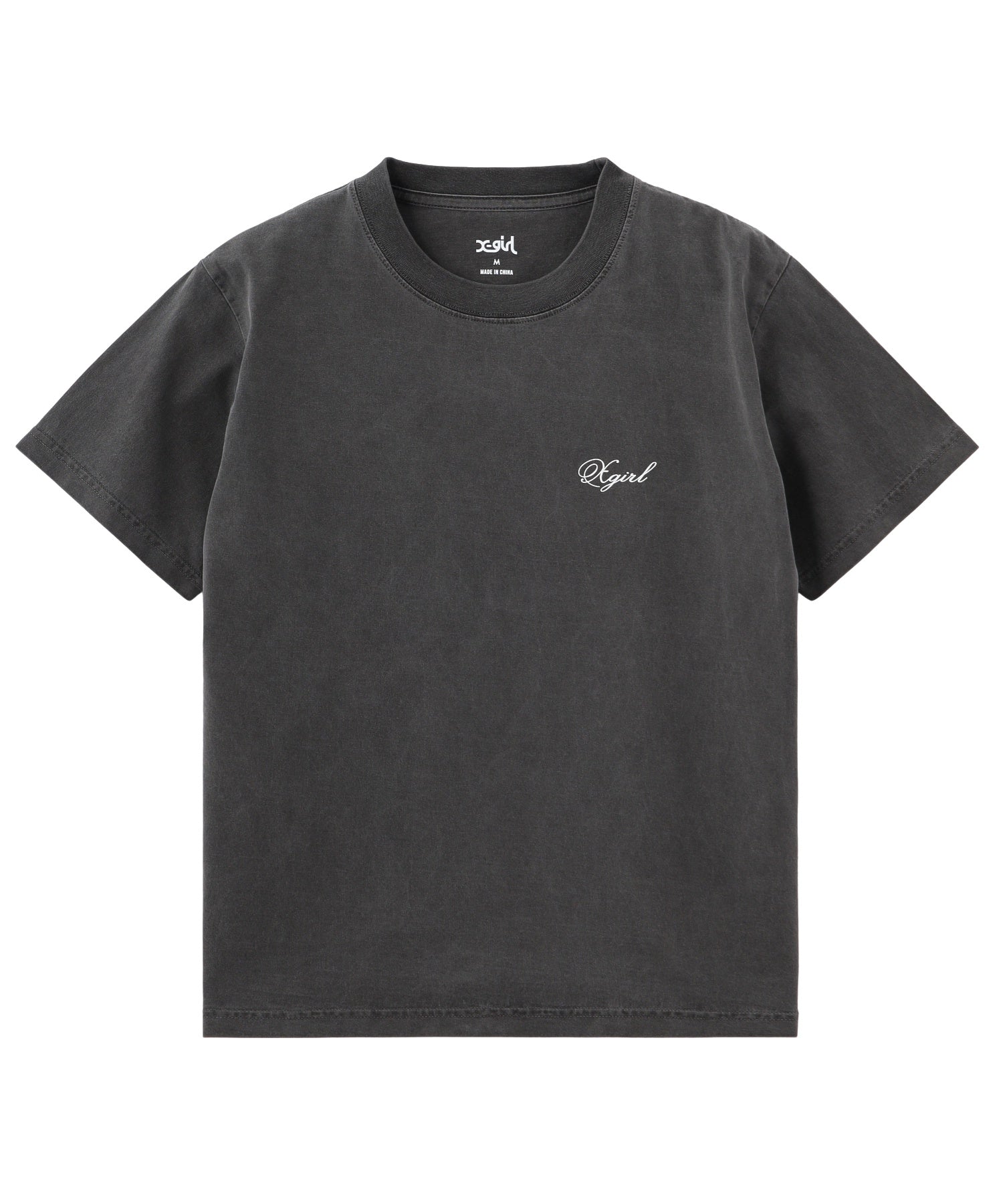 FADED MESSAGE AND SCRIPT LOGO S/S TEE