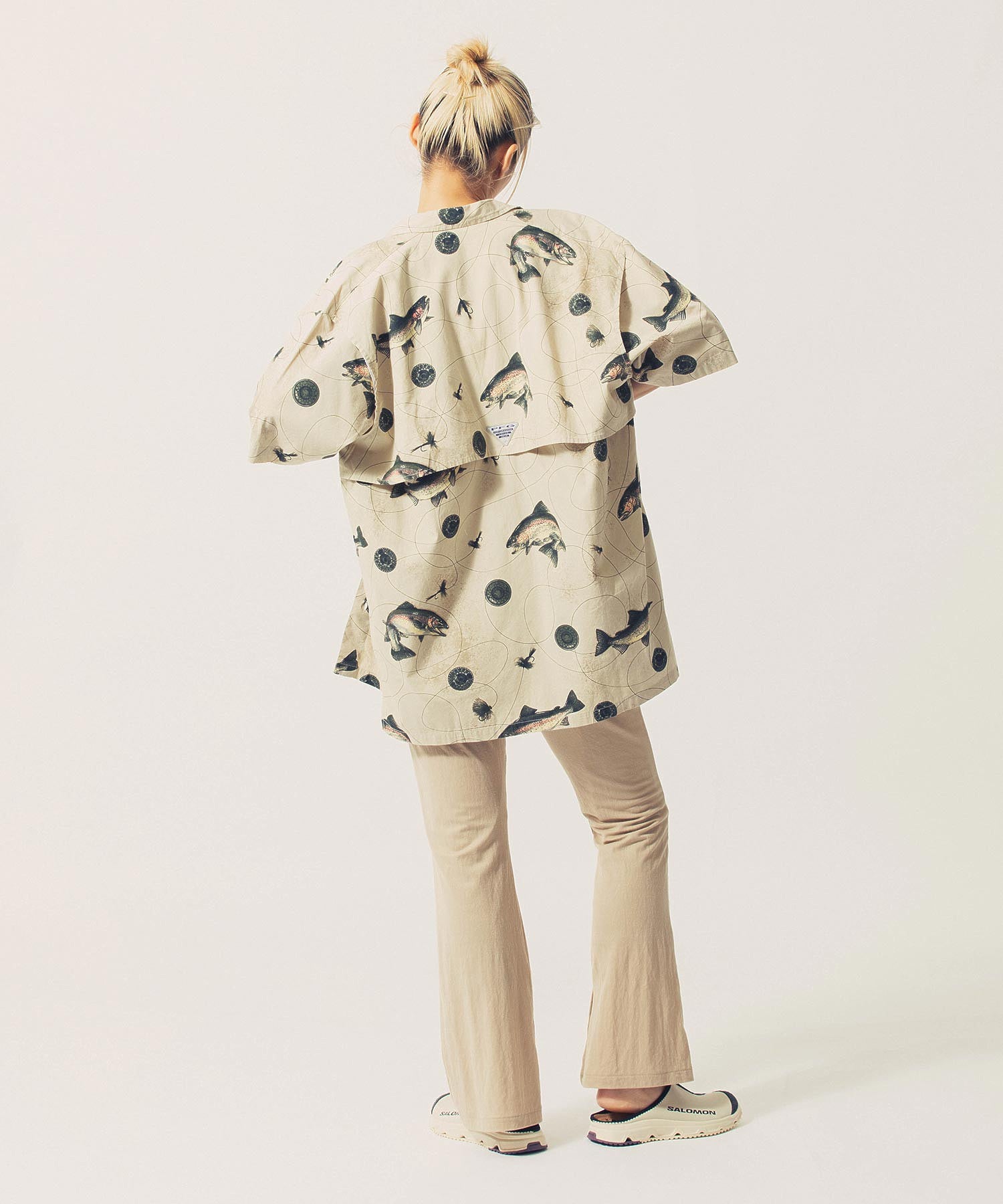 CLANE /クラネ/ SOFT JERSEY FLARE PANTS 12110-7162