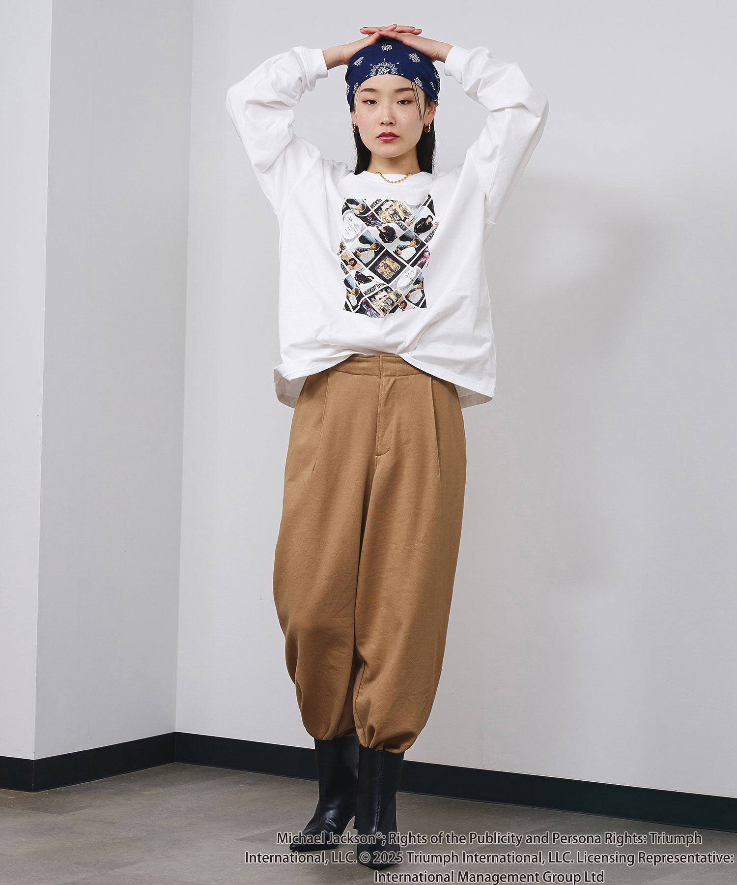 Michael Jackson/COVER ART L/S TEE