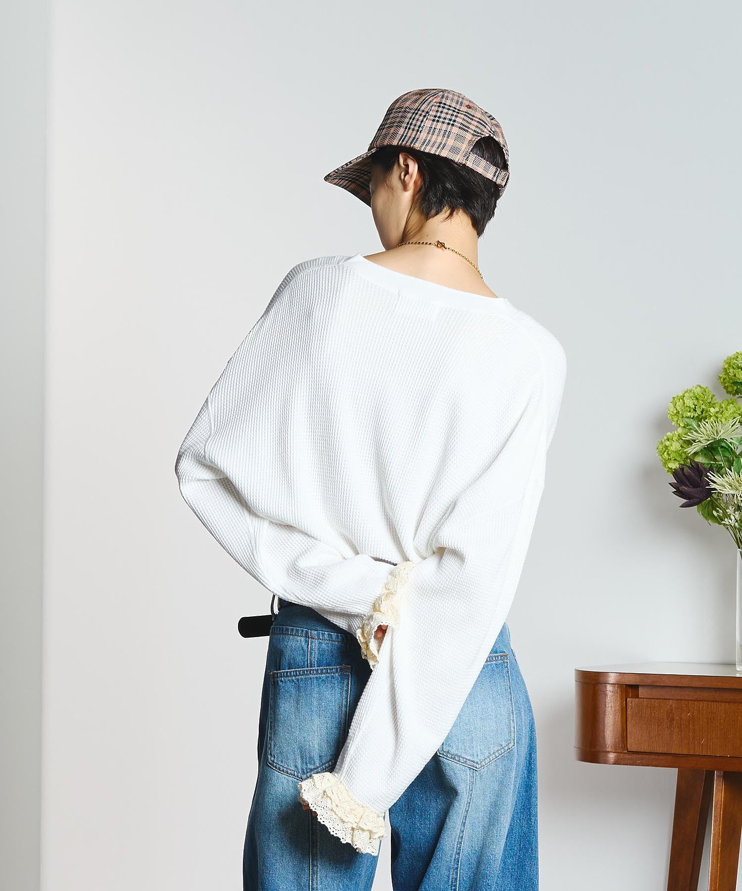 CREOLME/CHECK PATTERN CAP