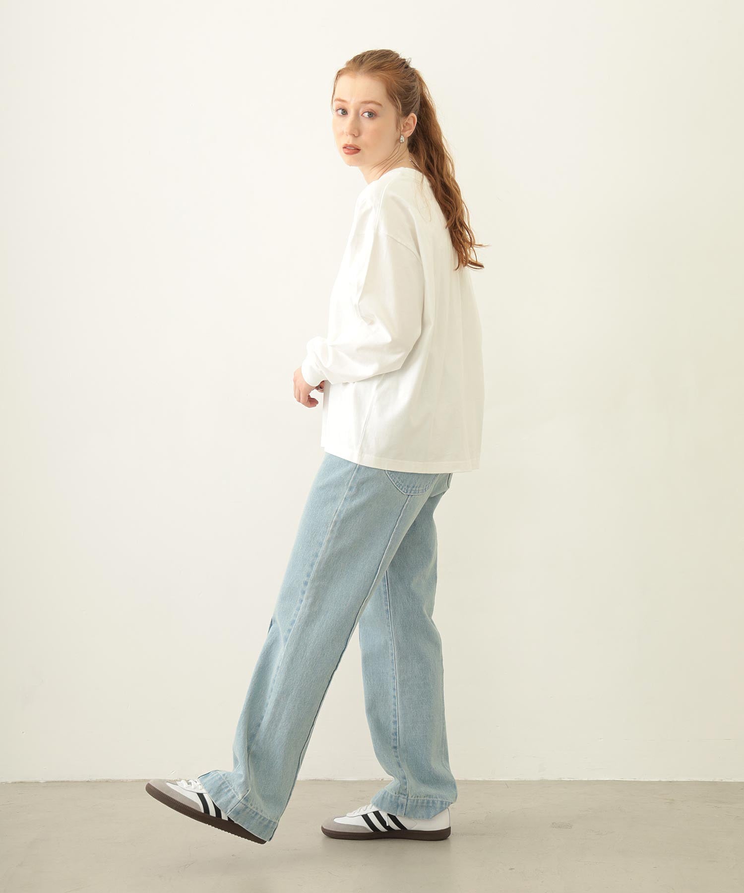 STENCIL LOGO WIDE L/S TEE