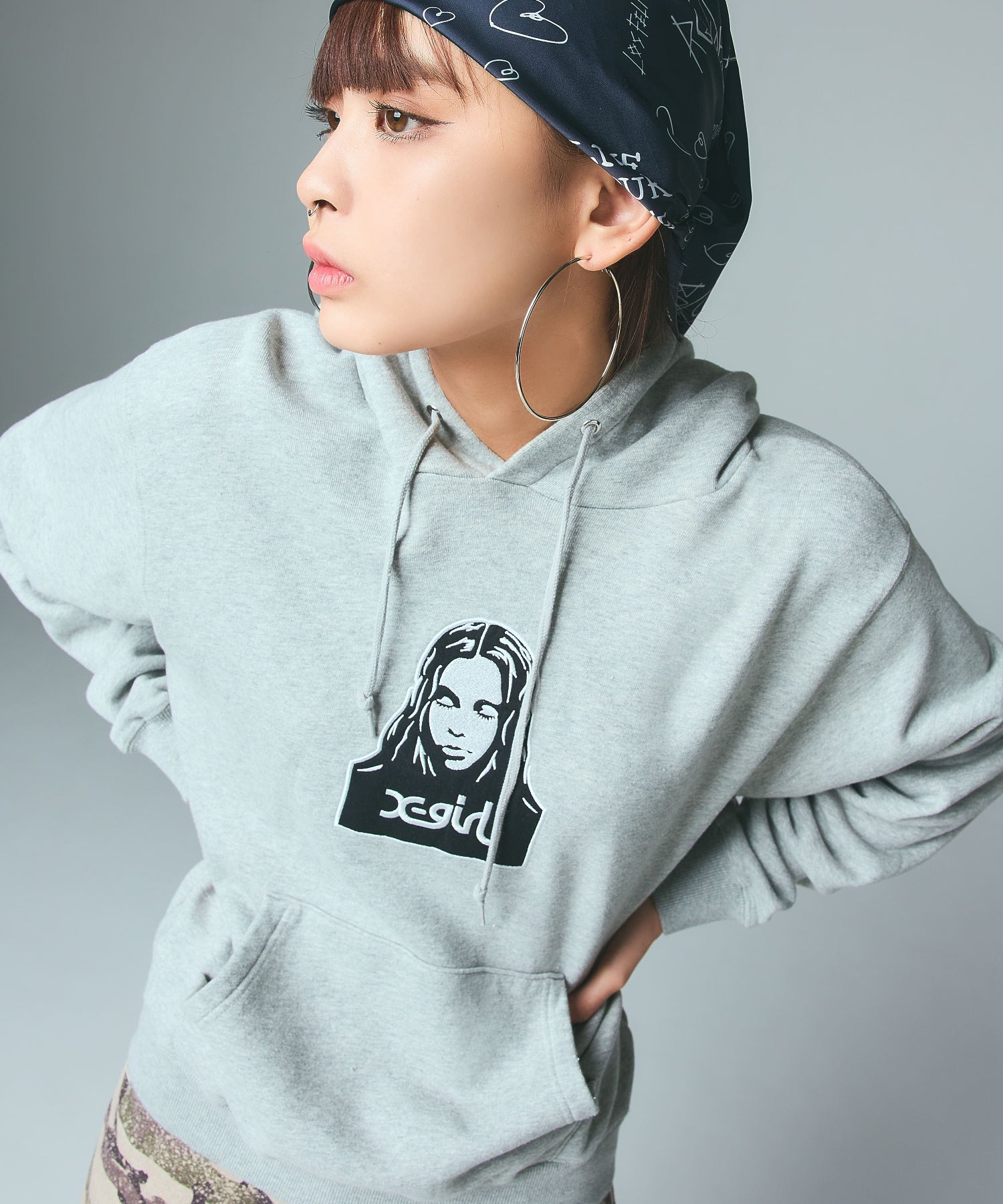 FACE PATCH SWEAT HOODIE